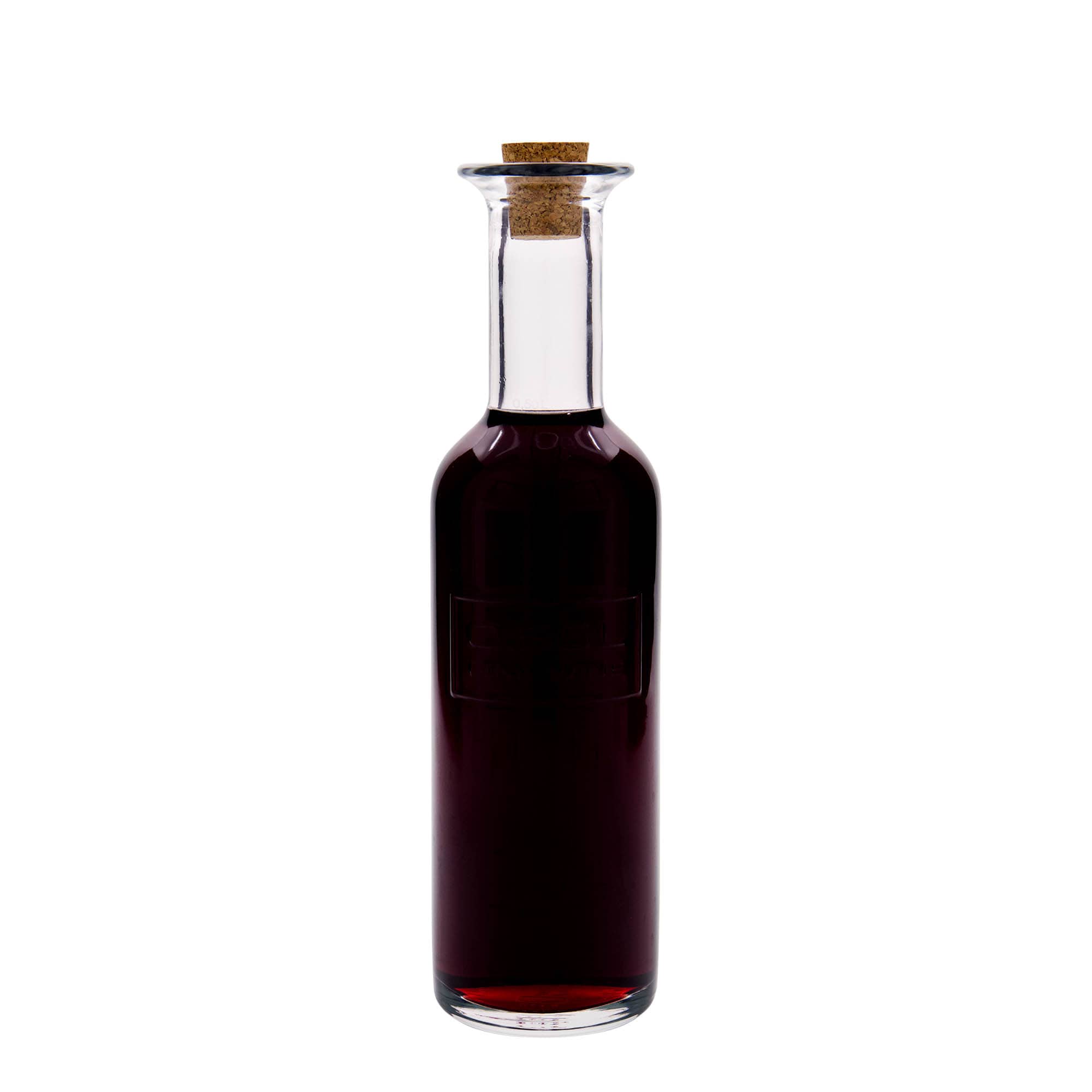 Glazen fles 'Optima Fine Wine', 500 ml, monding: kurk