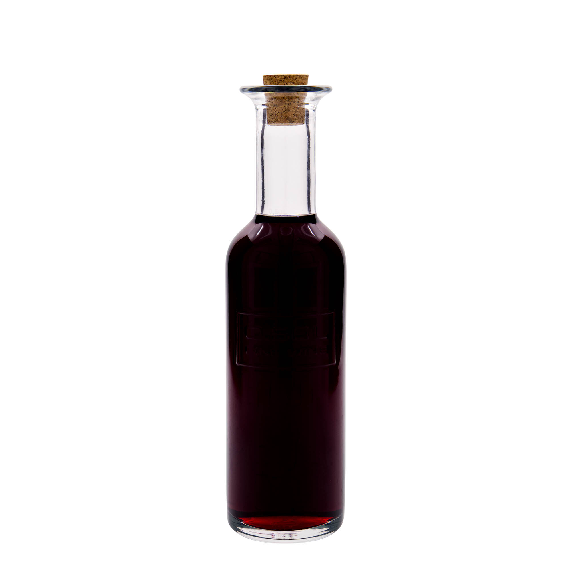 Glazen fles 'Optima Fine Wine', 500 ml, monding: kurk