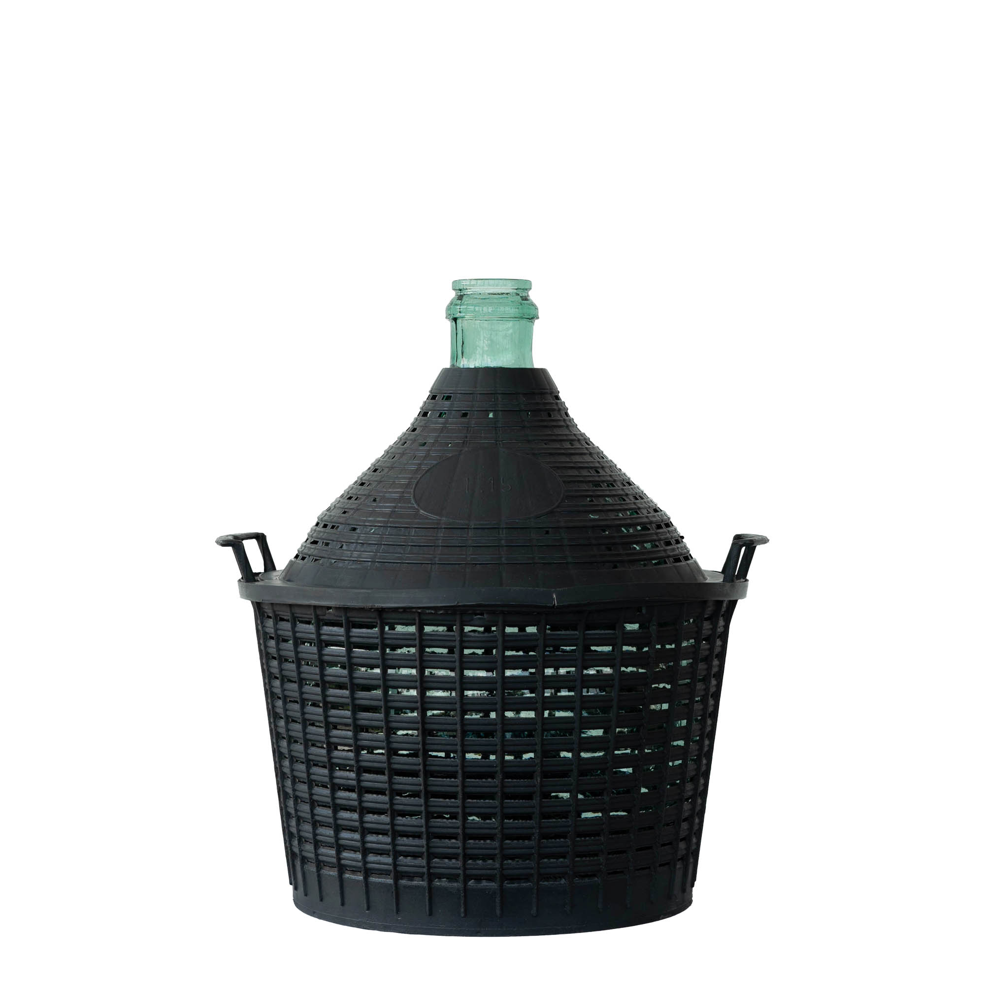 Ballonfles smalle hals, 15 l, glas, monding: stulpdeksel Ballonfles smalle hals, 15 l, glas, monding: stulpdeksel