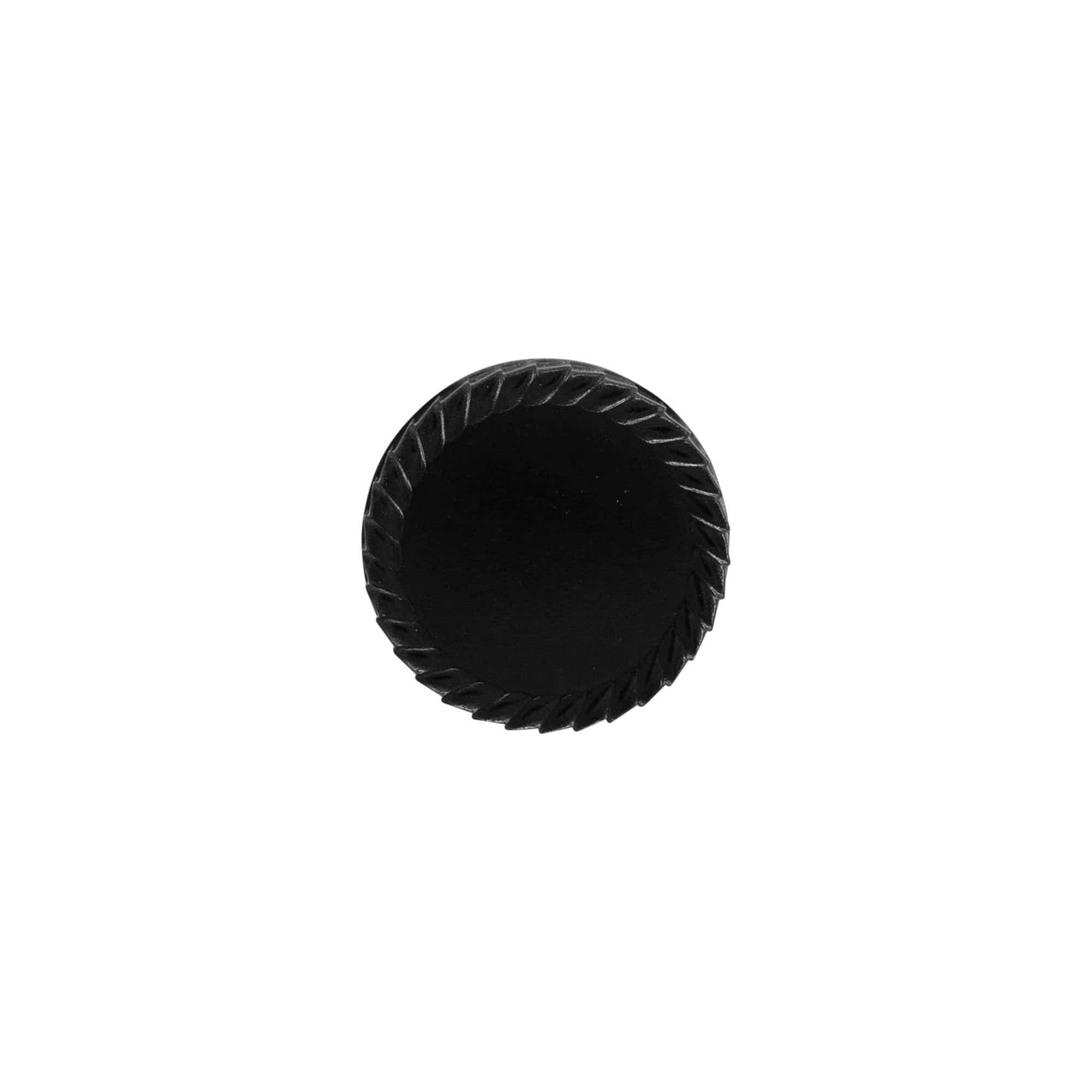Schroefsluiting, HPM-kunststof, zwart, voor monding: DIN 25 Schroefsluiting, HPM-kunststof, zwart, voor monding: DIN 25