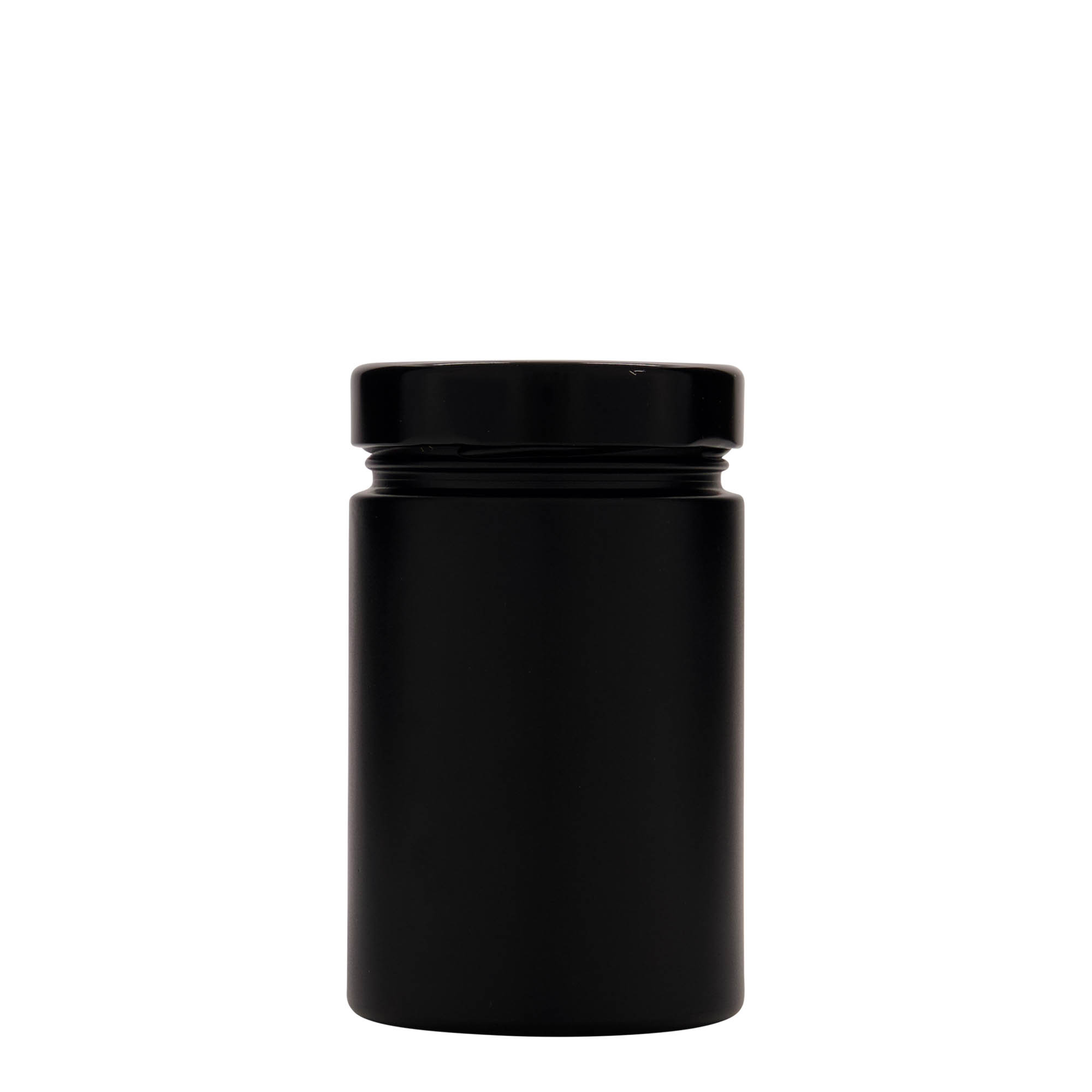 Bocal cylindrinque 327 ml « Aurora », noir, bouchage: Deep-Twist-Off (DTO 66)