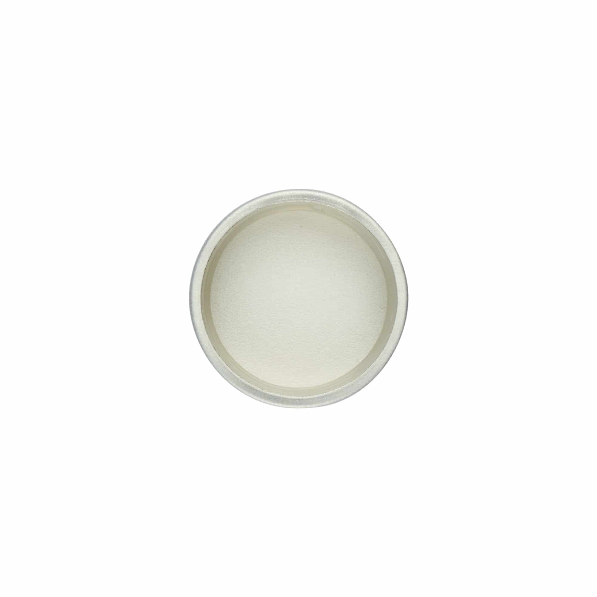 Bouchon à vis, métal, argenté, pour goulot : GPI 28/400