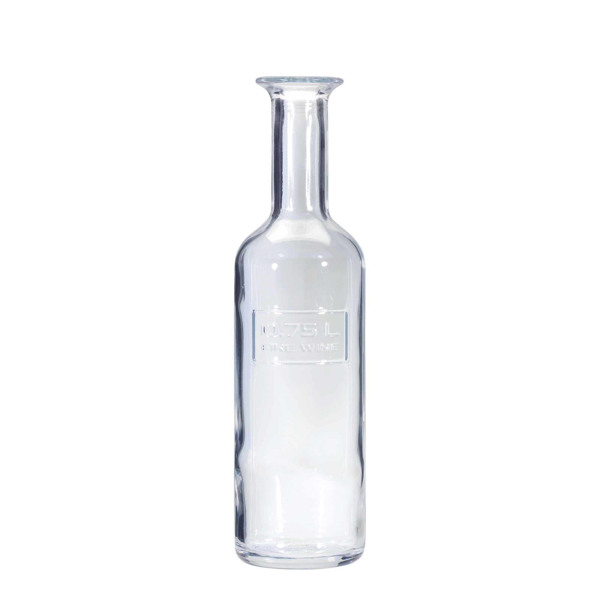 Glazen fles 'Optima Fine Wine', 750 ml, monding: kurk