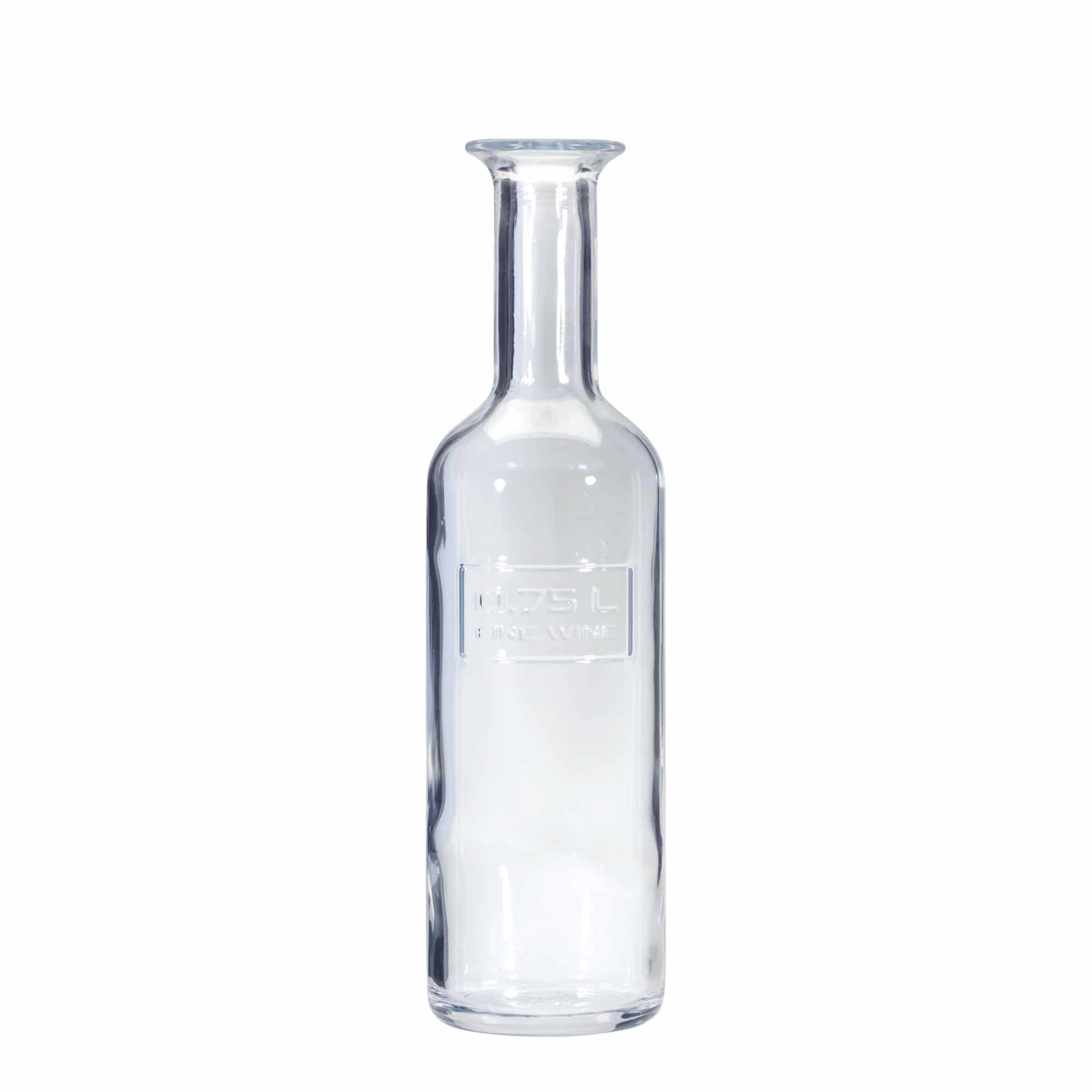 Glazen fles 'Optima Fine Wine', 750 ml, monding: kurk