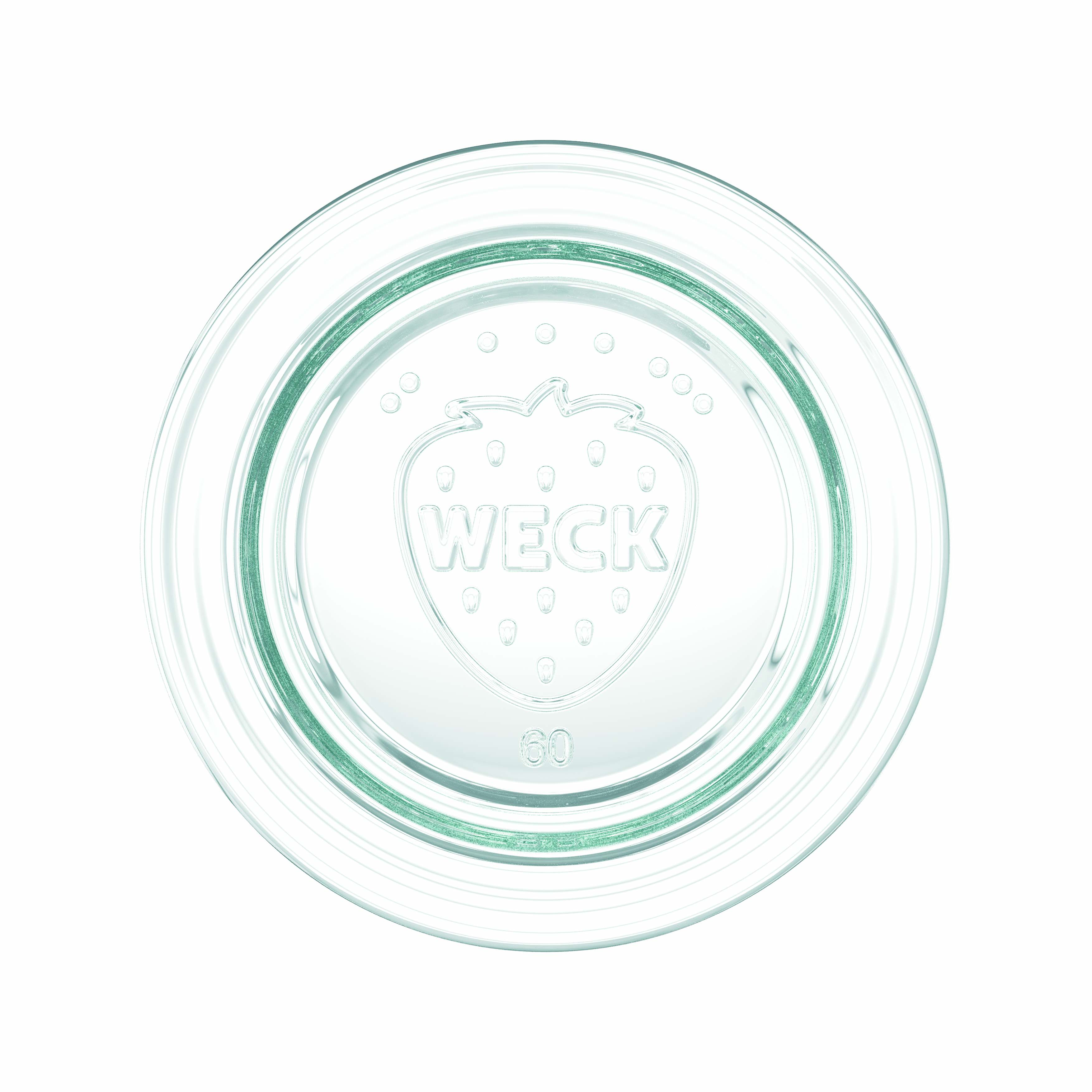 12x 50 ml WECK-stortglas met glazen deksel RR 60