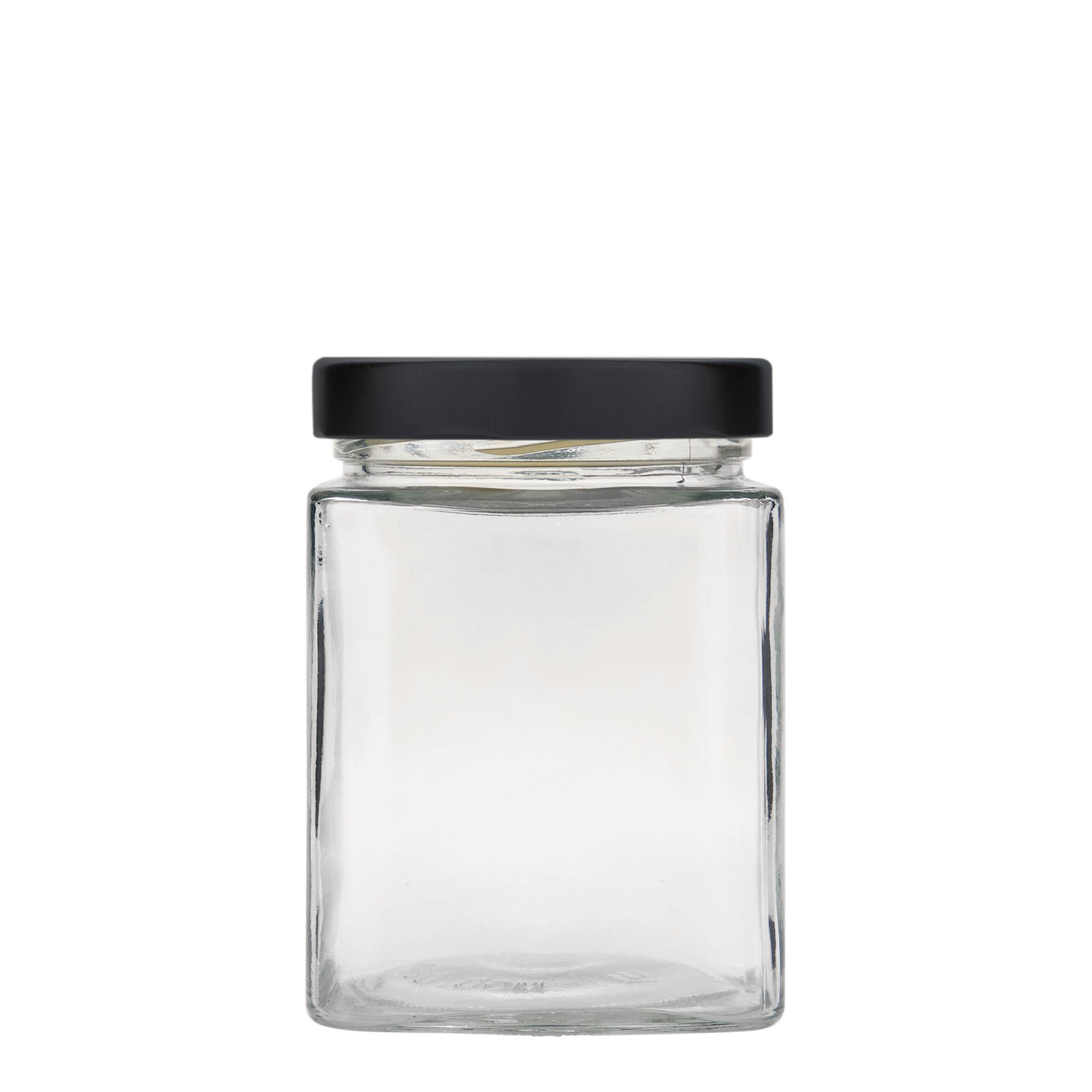 Vierkante pot 'Ikarus', 580 ml, monding: deep-twist-off (DTO 82)