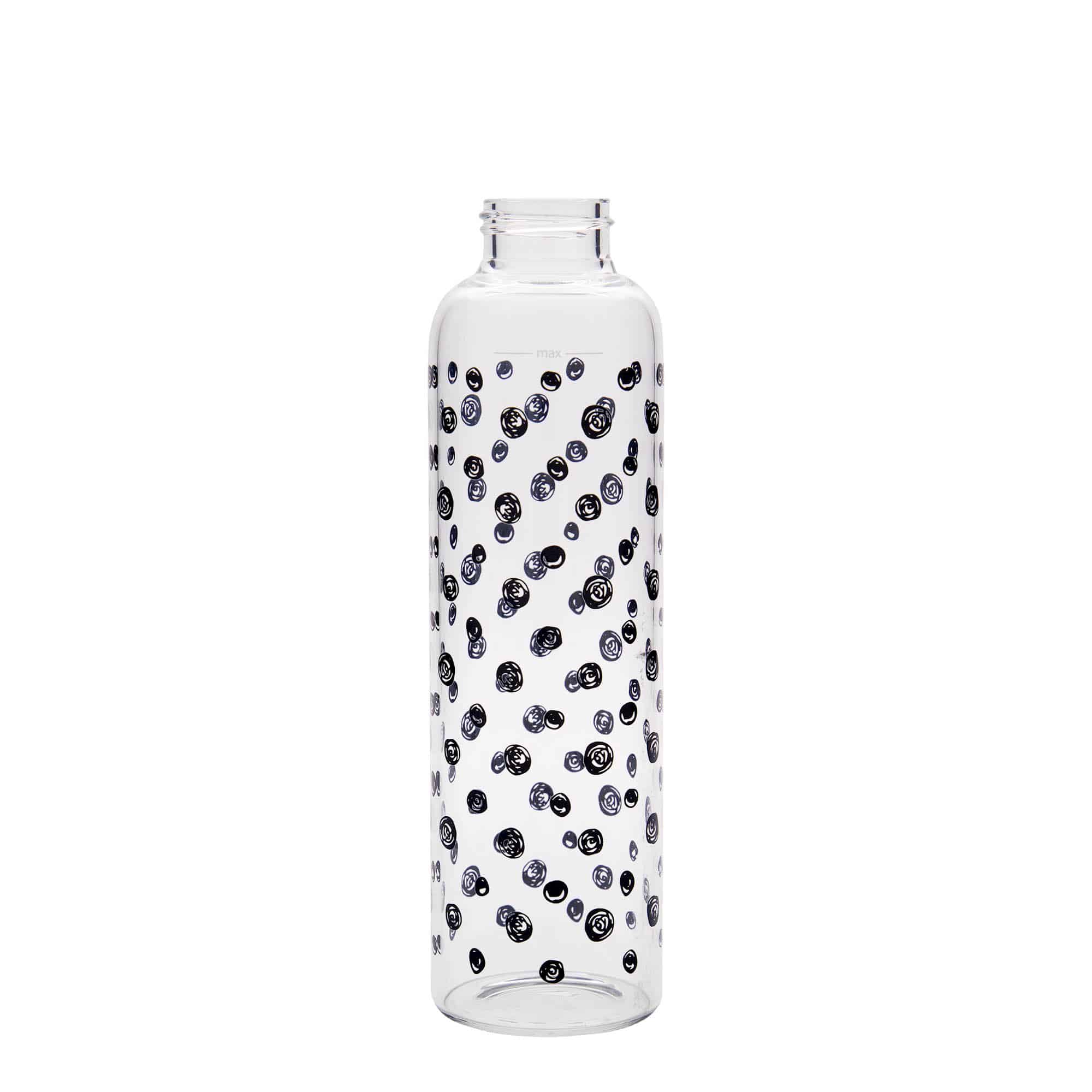 Gourde 500 ml 'Perseus', motif : points noirs, bouchage: Bougage à vis Gourde 500 ml 'Perseus', motif : points noirs, bouchage: Bougage à vis
