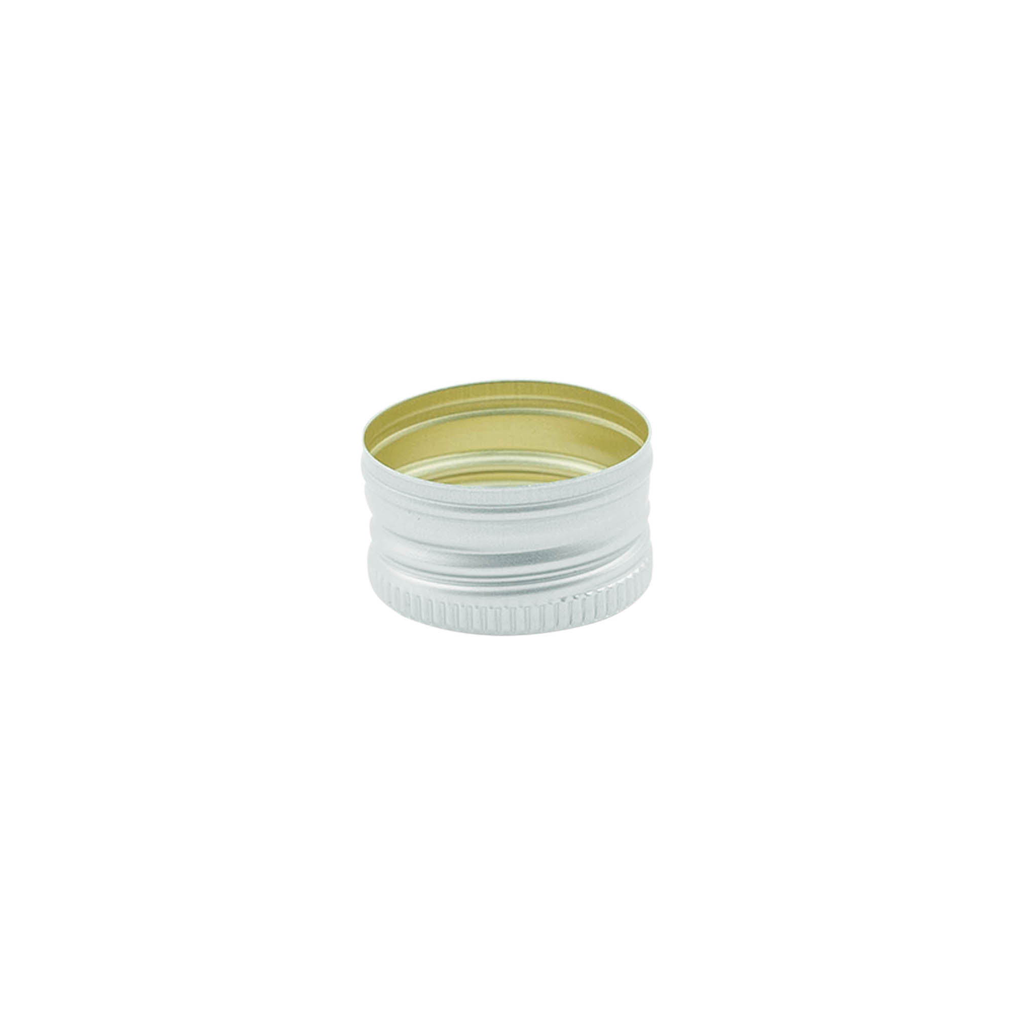 Schroefsluiting, metaal, zilver, voor monding: PP 24 Schroefsluiting, metaal, zilver, voor monding: PP 24