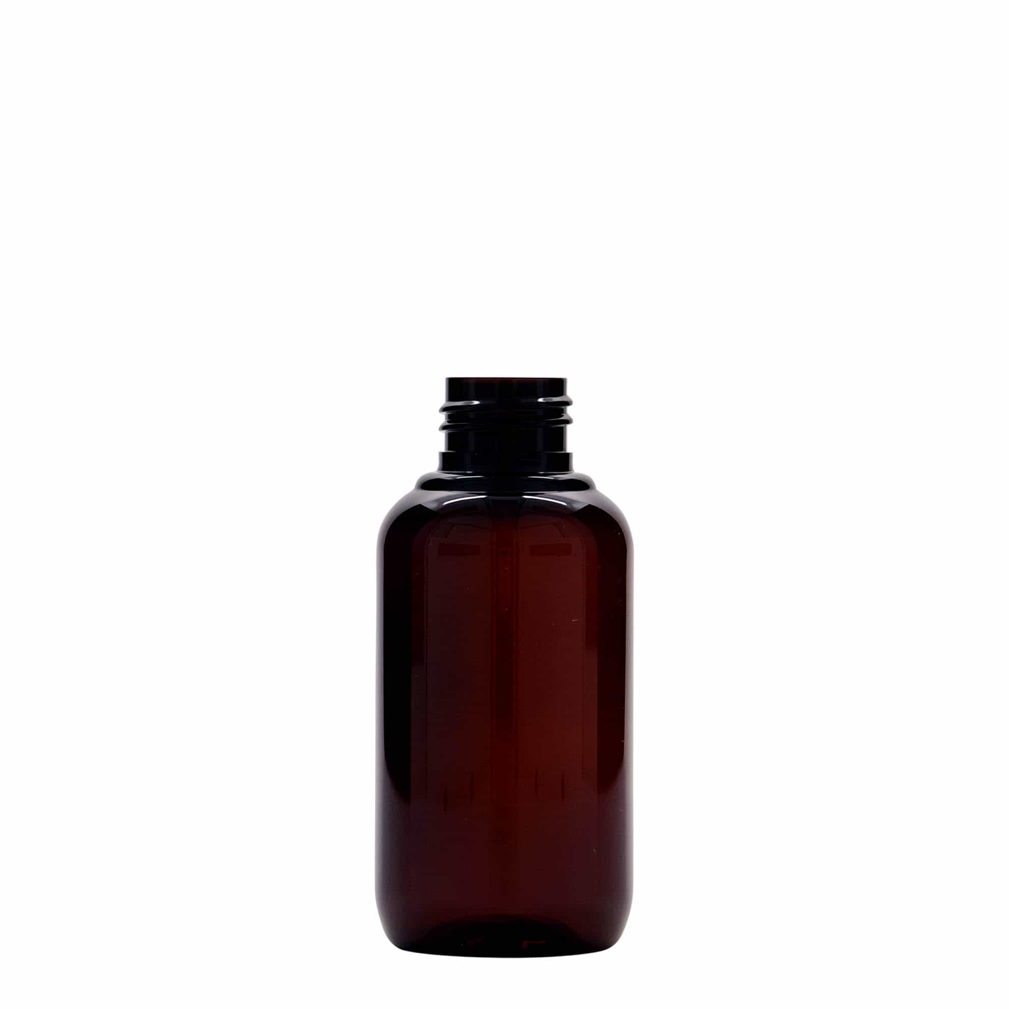 Plastic recyclingfles Victor's Best, 100 ml, PCR, bruin, monding: 24/410