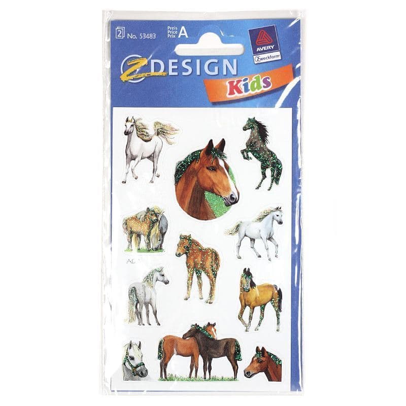 Zweckform stickers 'Paarden', papier, meerkleurig Zweckform stickers 'Paarden', papier, meerkleurig
