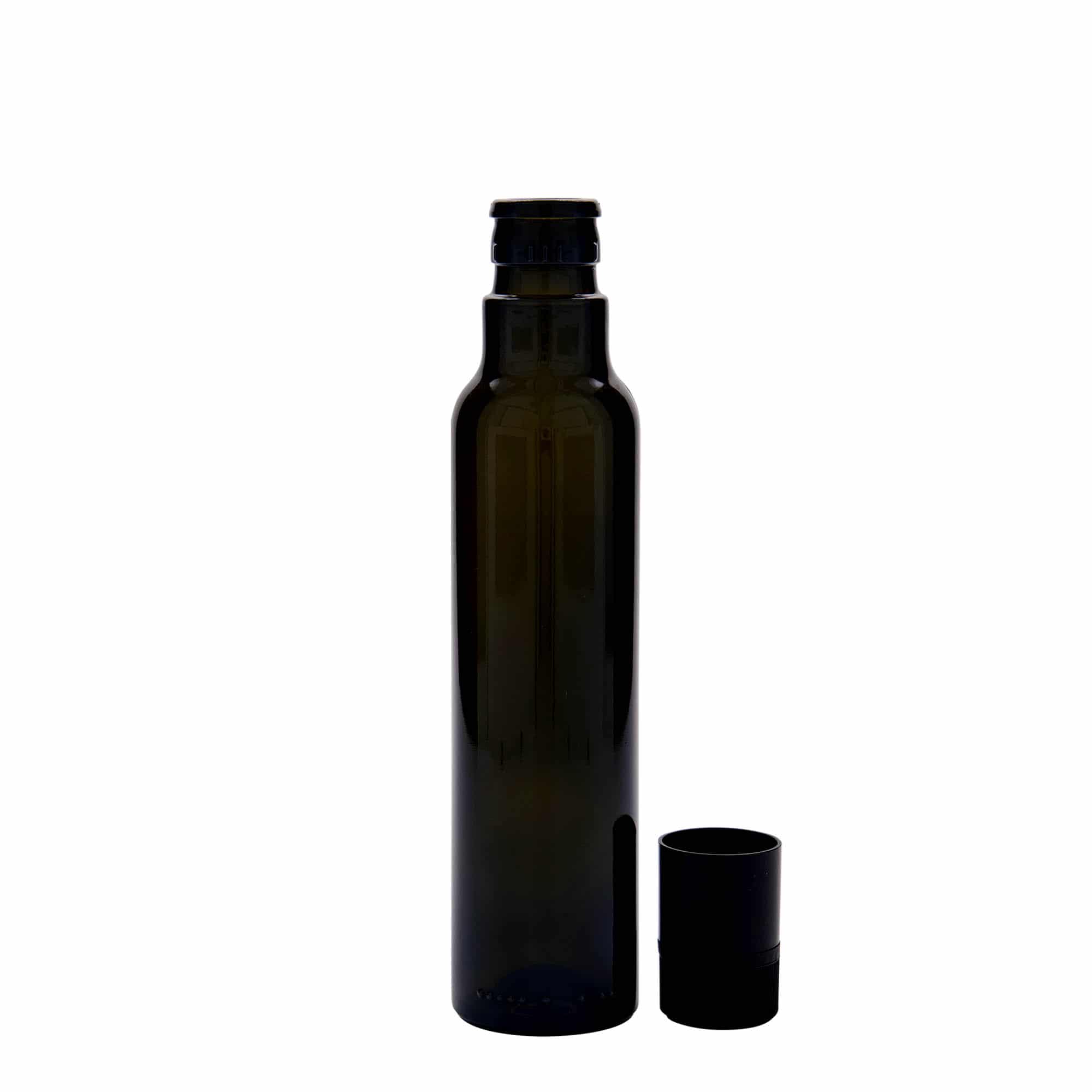 Azijn-/oliefles 'Willy New', 250 ml, glas, antiekgroen, monding: DOP