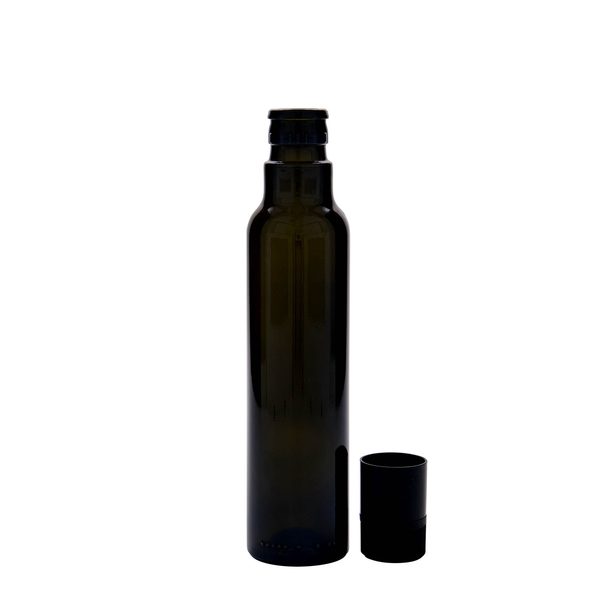 Azijn-/oliefles 'Willy New', 250 ml, glas, antiekgroen, monding: DOP
