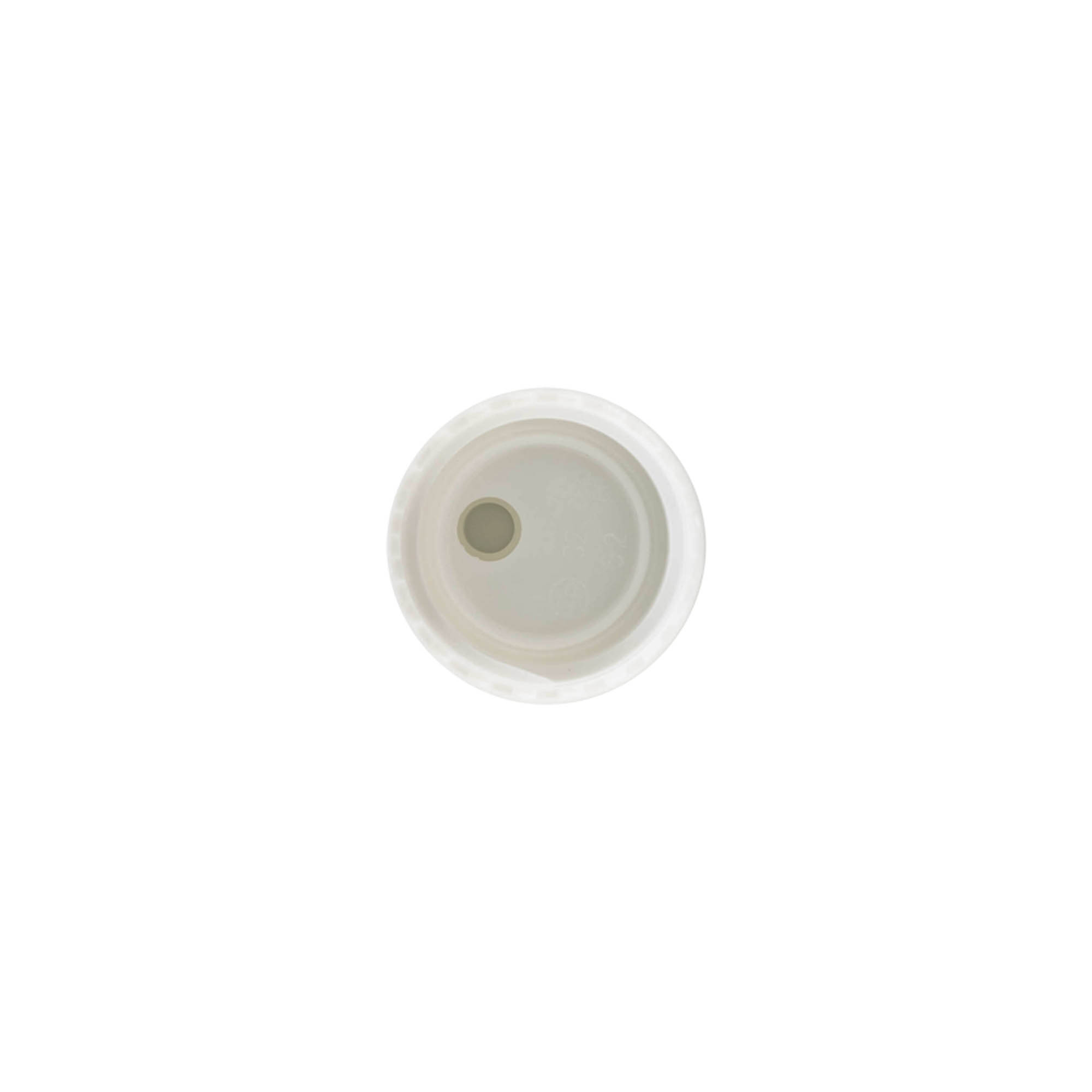 Bougage à vis Disc Top, plastique PP, blanc, pour bouchage: 24/410 Bougage à vis Disc Top, plastique PP, blanc, pour bouchage: 24/410