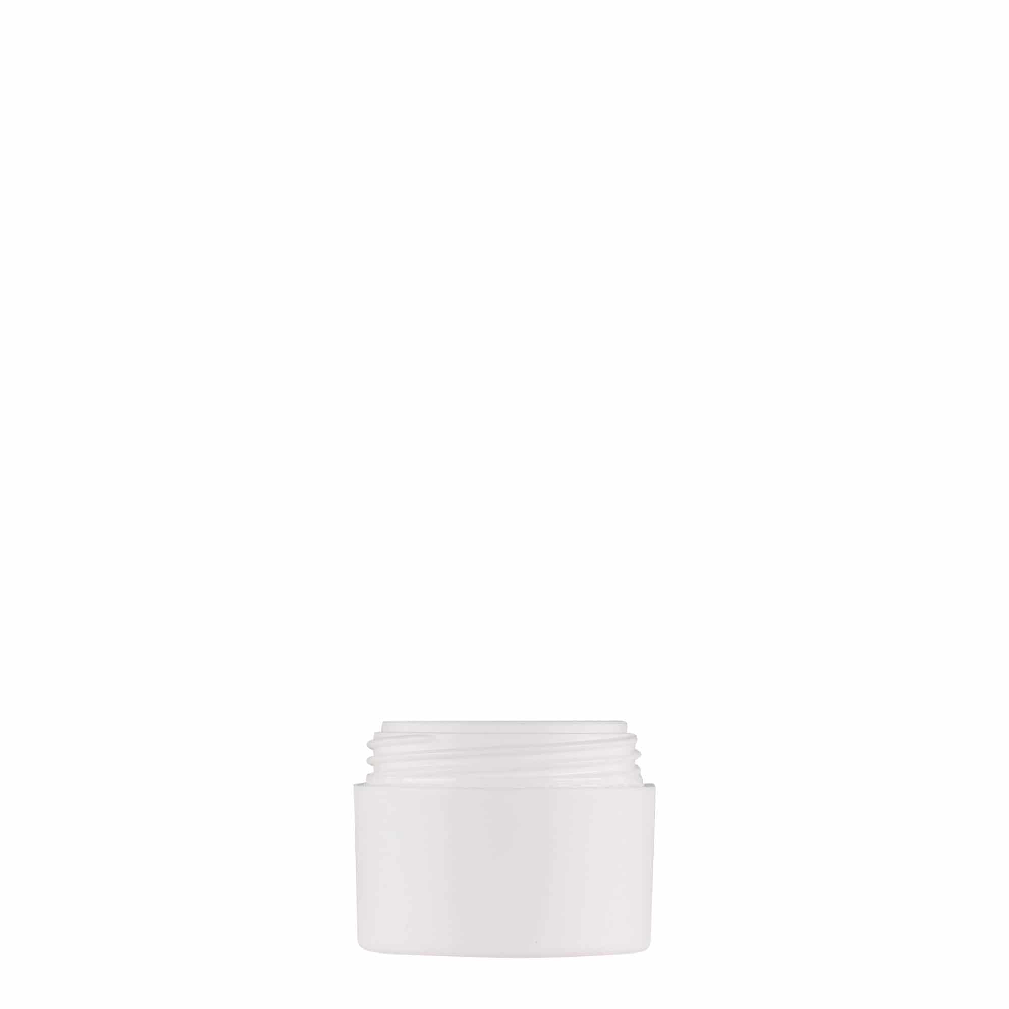 Plastic pot 'Antonella', 5 ml, PP, wit, monding: schroefsluiting Plastic pot 'Antonella', 5 ml, PP, wit, monding: schroefsluiting