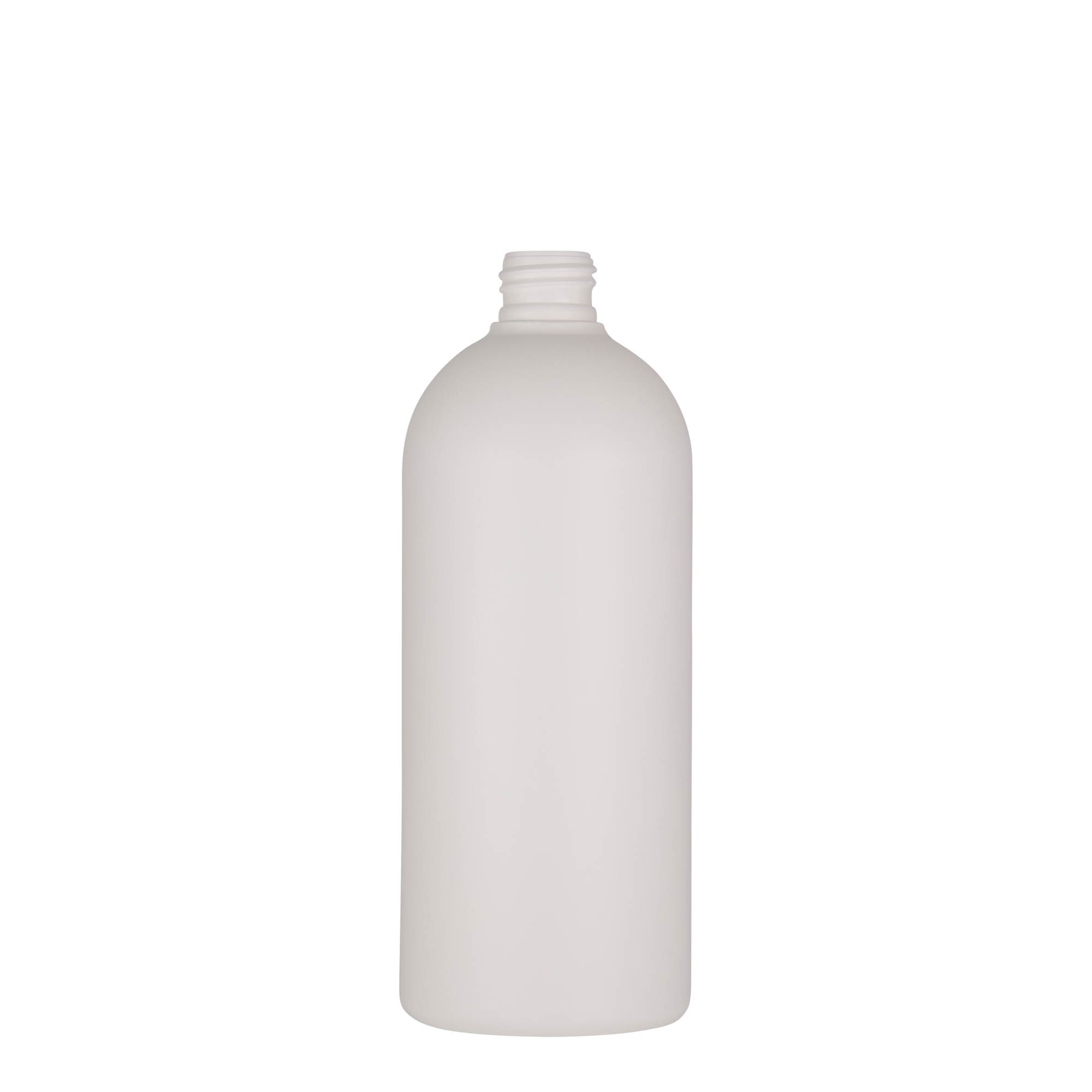 Plastic fles 'Tuffy', 500 ml, HDPE, wit, monding: 24/410