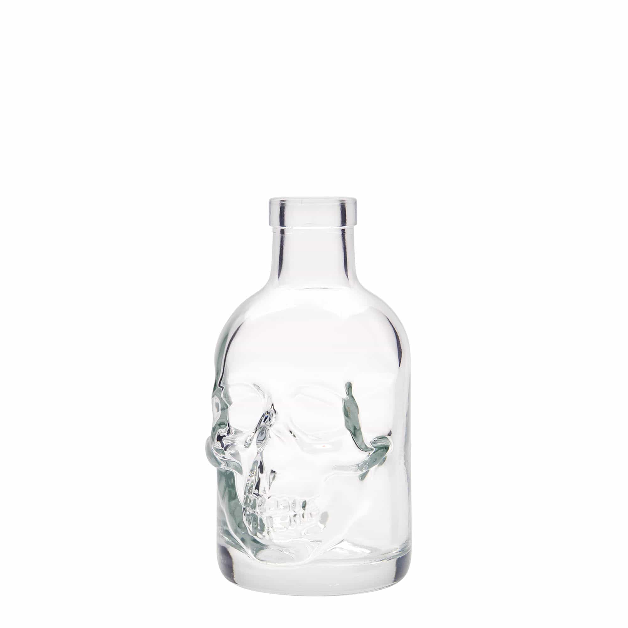 Bouteille en verre 200 ml « Crâne », bouchage: bouchon