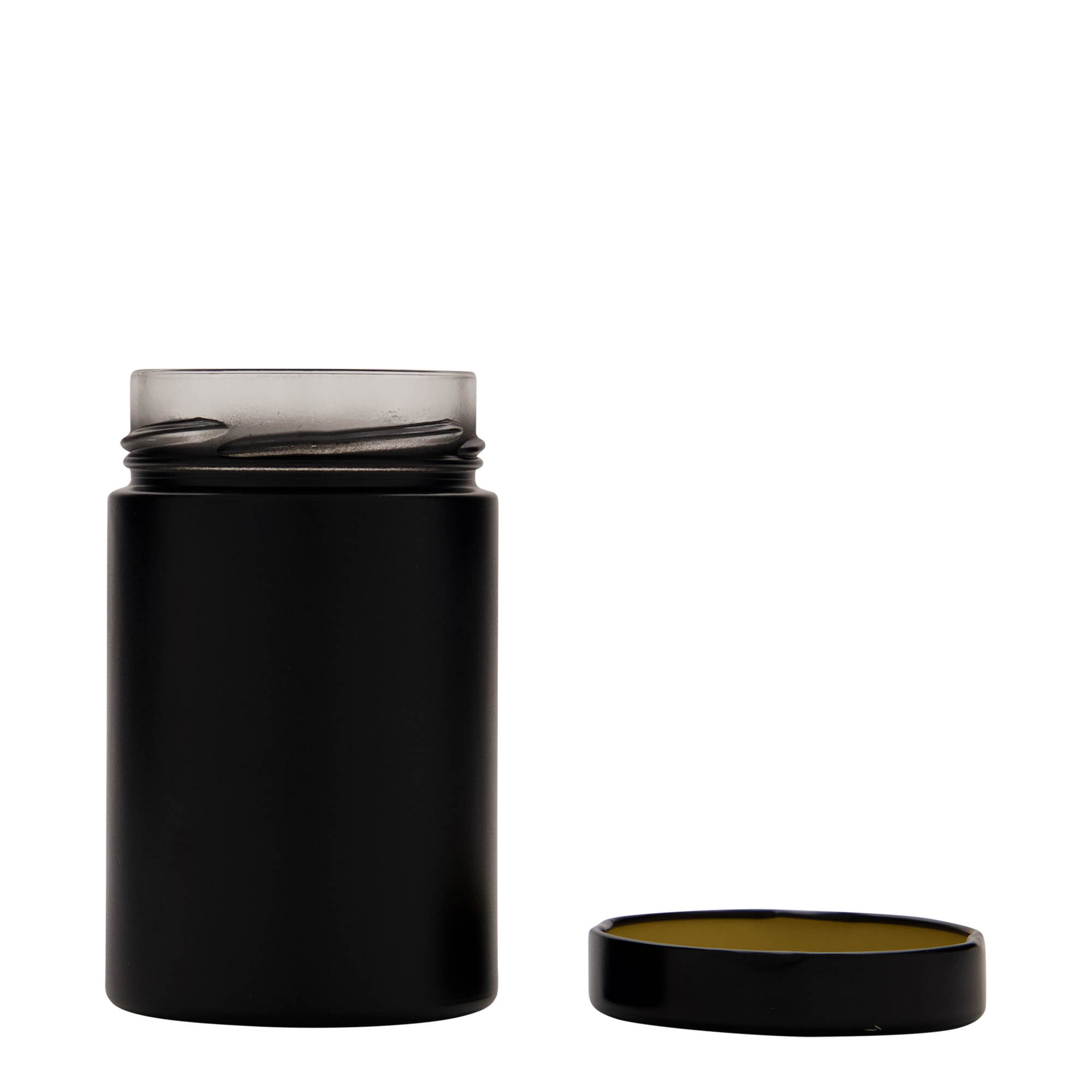 Bocal cylindrinque 327 ml « Aurora », noir, bouchage: Deep-Twist-Off (DTO 66)