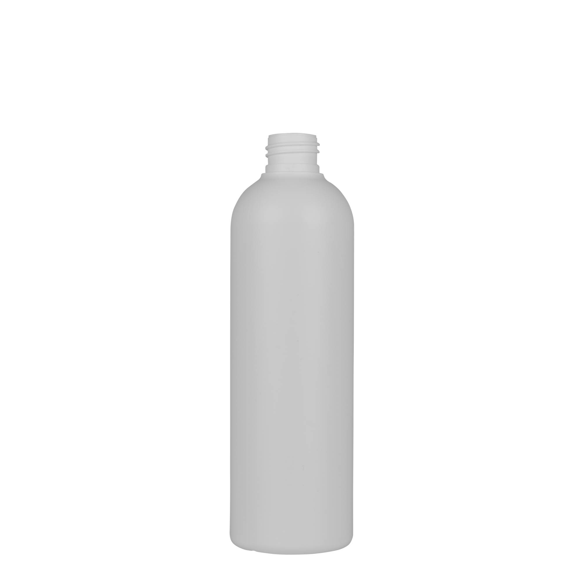 Plastic fles 'Tuffy', 300 ml, HDPE, wit, monding: 24/410