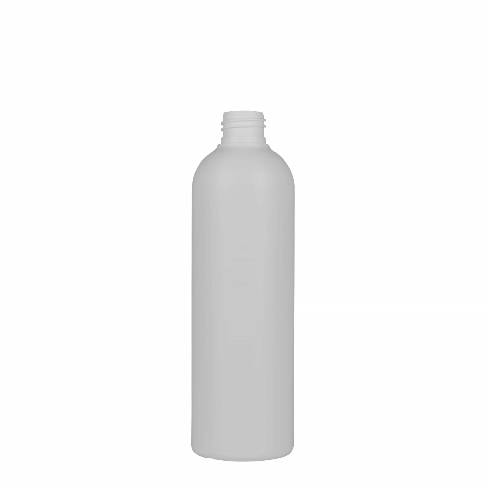 Plastic fles 'Tuffy', 300 ml, HDPE, wit, monding: 24/410