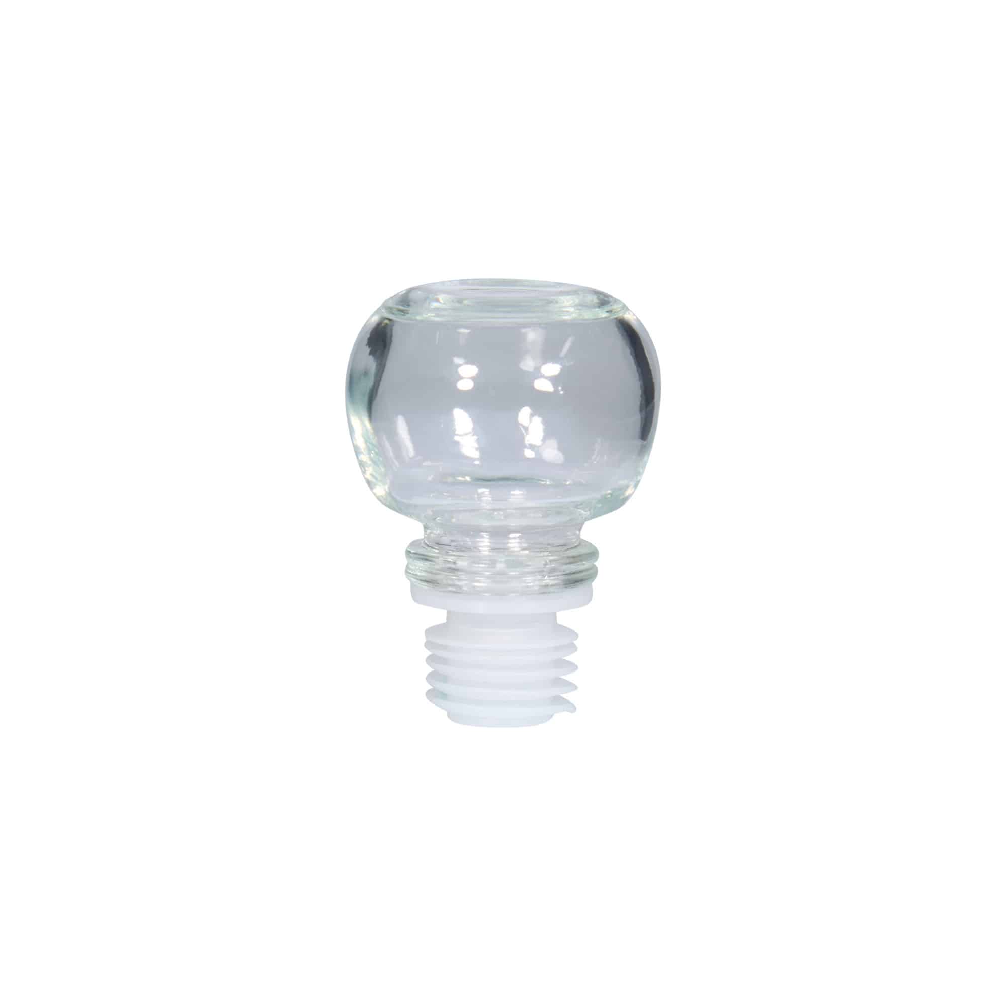Dopkurk, 19 mm, glas, voor monding: kurk
