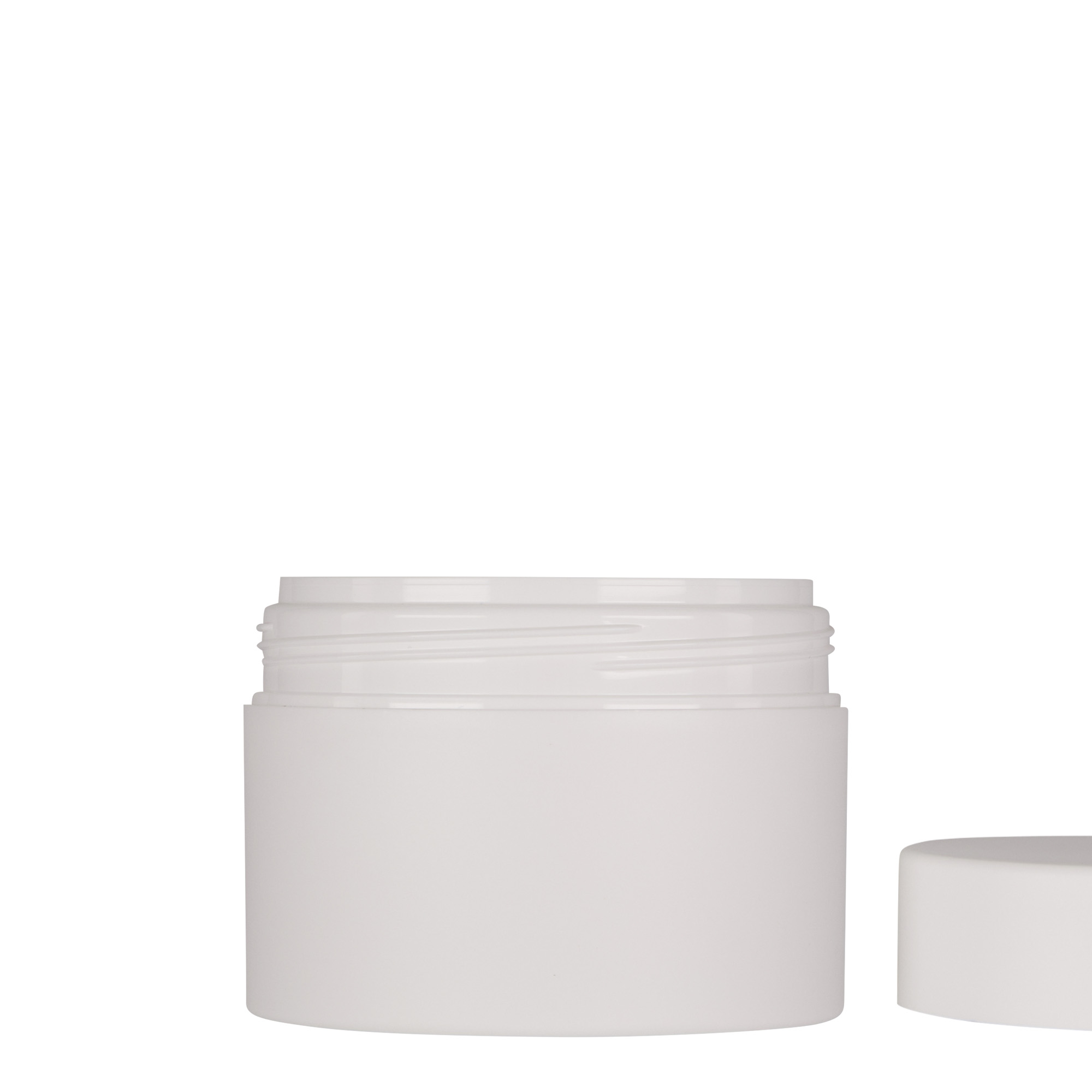 Plastic pot 'Antonella', 200 ml, PP, wit, monding: schroefsluiting Plastic pot 'Antonella', 200 ml, PP, wit, monding: schroefsluiting