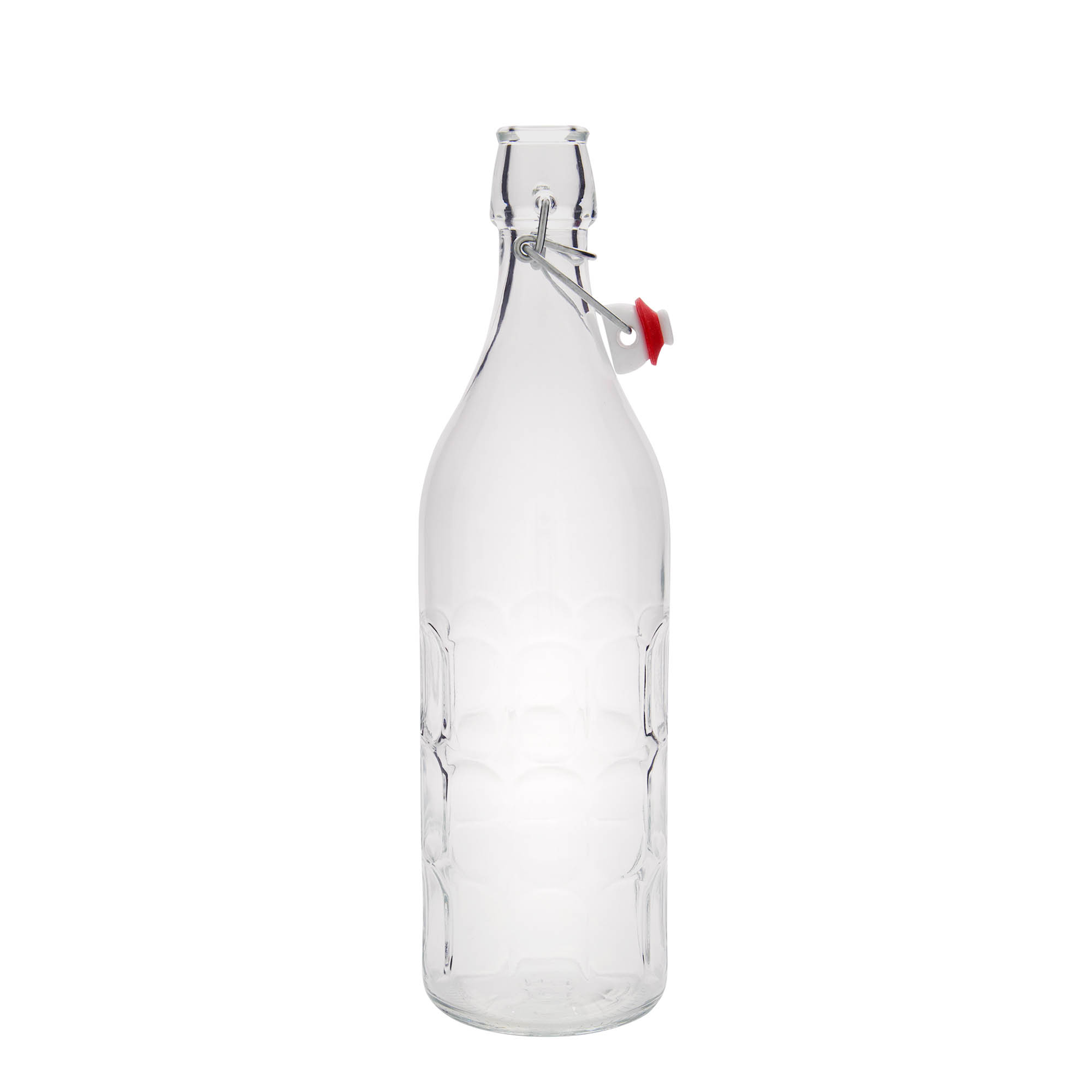 Glazen fles 'Moresca', 1000 ml, monding: beugelsluiting Glazen fles 'Moresca', 1000 ml, monding: beugelsluiting