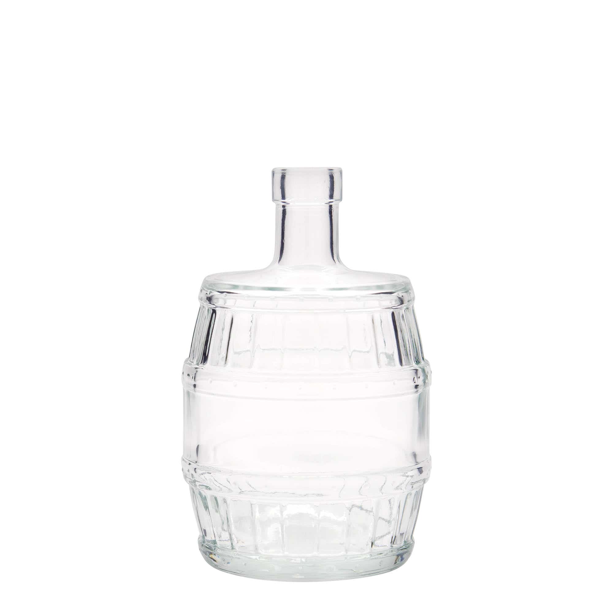 Glazen fles 'Vat', 500 ml, monding: kurk