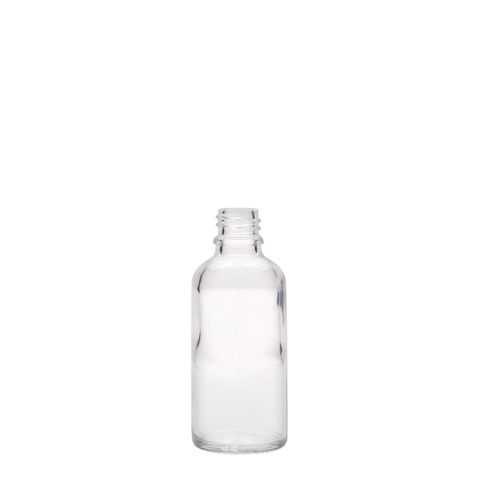 Flacon pharmaceutique 50 ml, verre, bouchage: DIN 18 Flacon pharmaceutique 50 ml, verre, bouchage: DIN 18