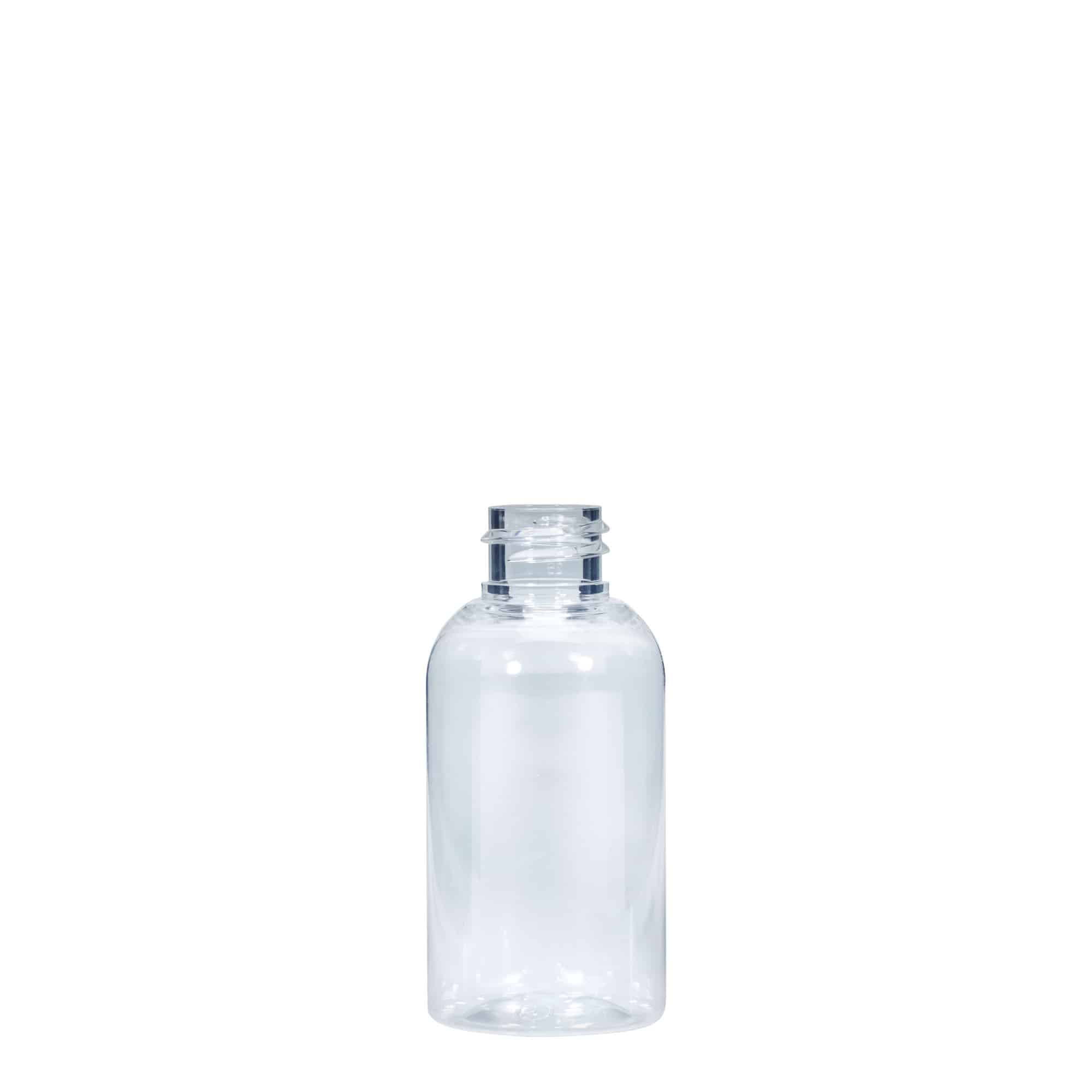 Petfles 'Boston', 50 ml, kunststof, monding: 20/410