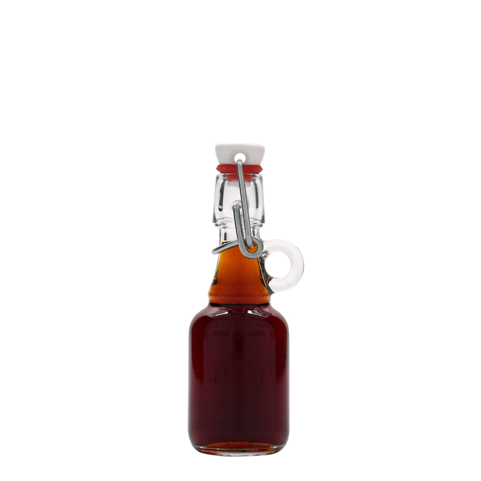 Glazen fles 'Santos', 40 ml, monding: beugelsluiting