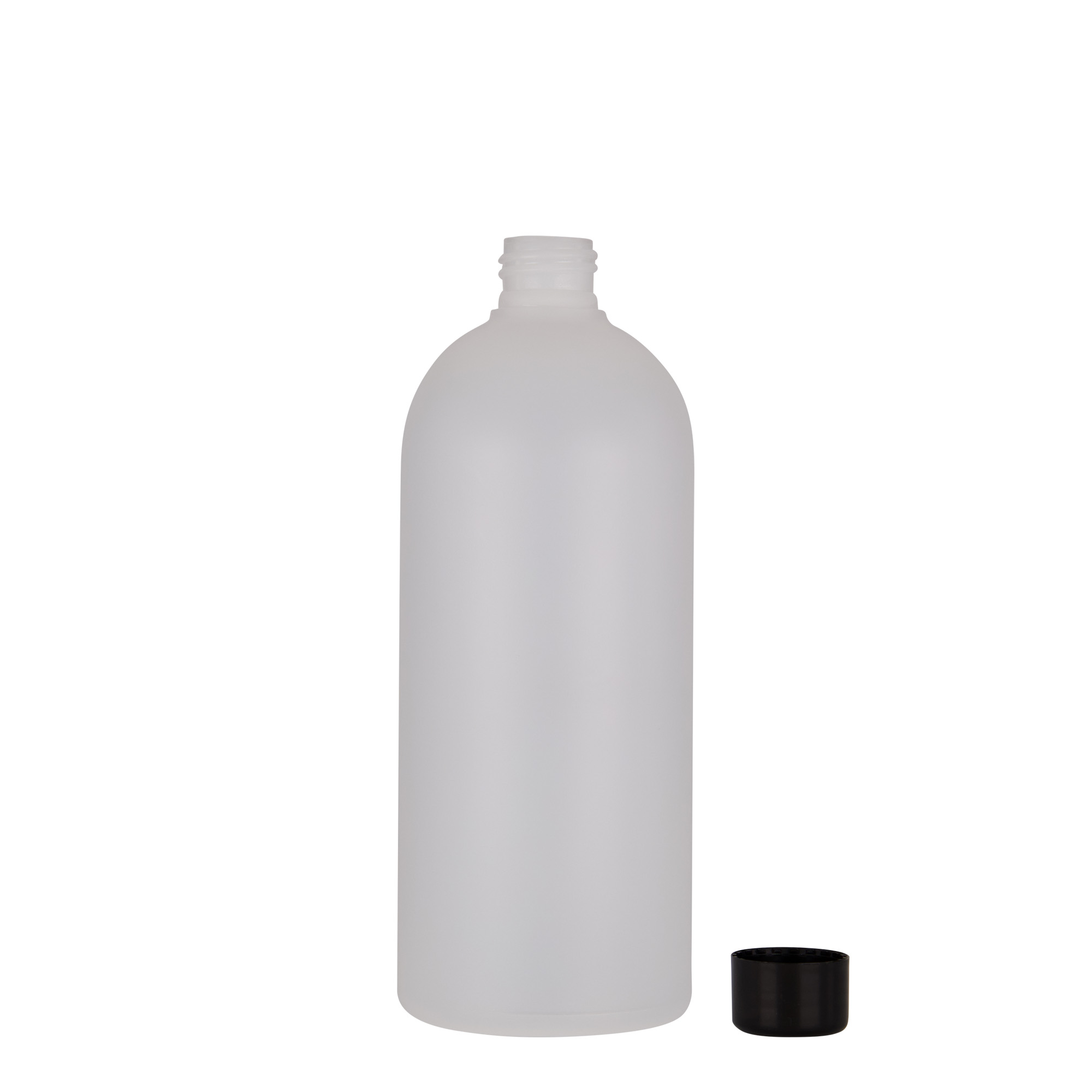 Plastic fles 'Tuffy', 500 ml, HDPE, naturel, monding: 24/410