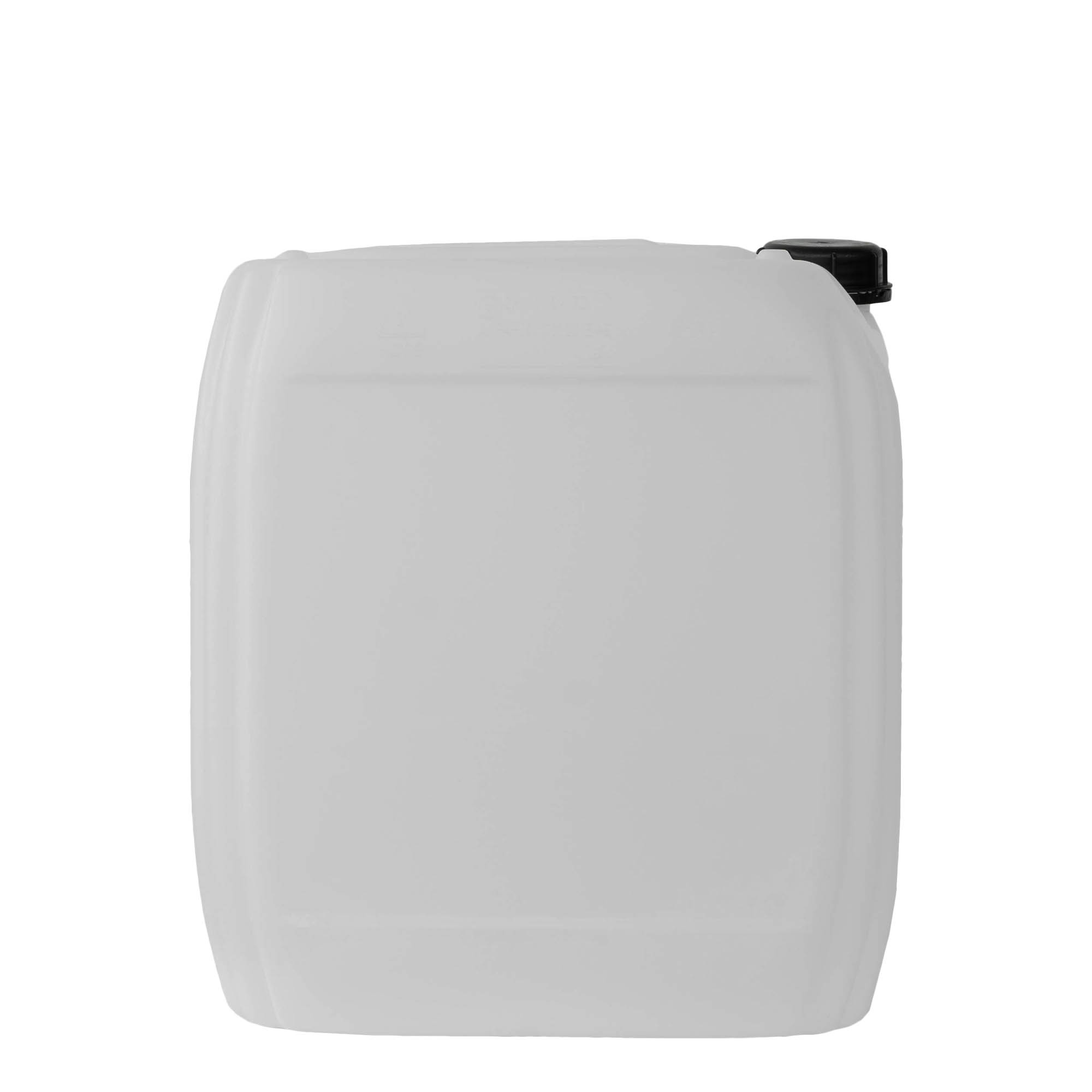 Bidon 25 l, rectangulaire, plastique PEHD, nature, bouchage: ND 60 Bidon 25 l, rectangulaire, plastique PEHD, nature, bouchage: ND 60