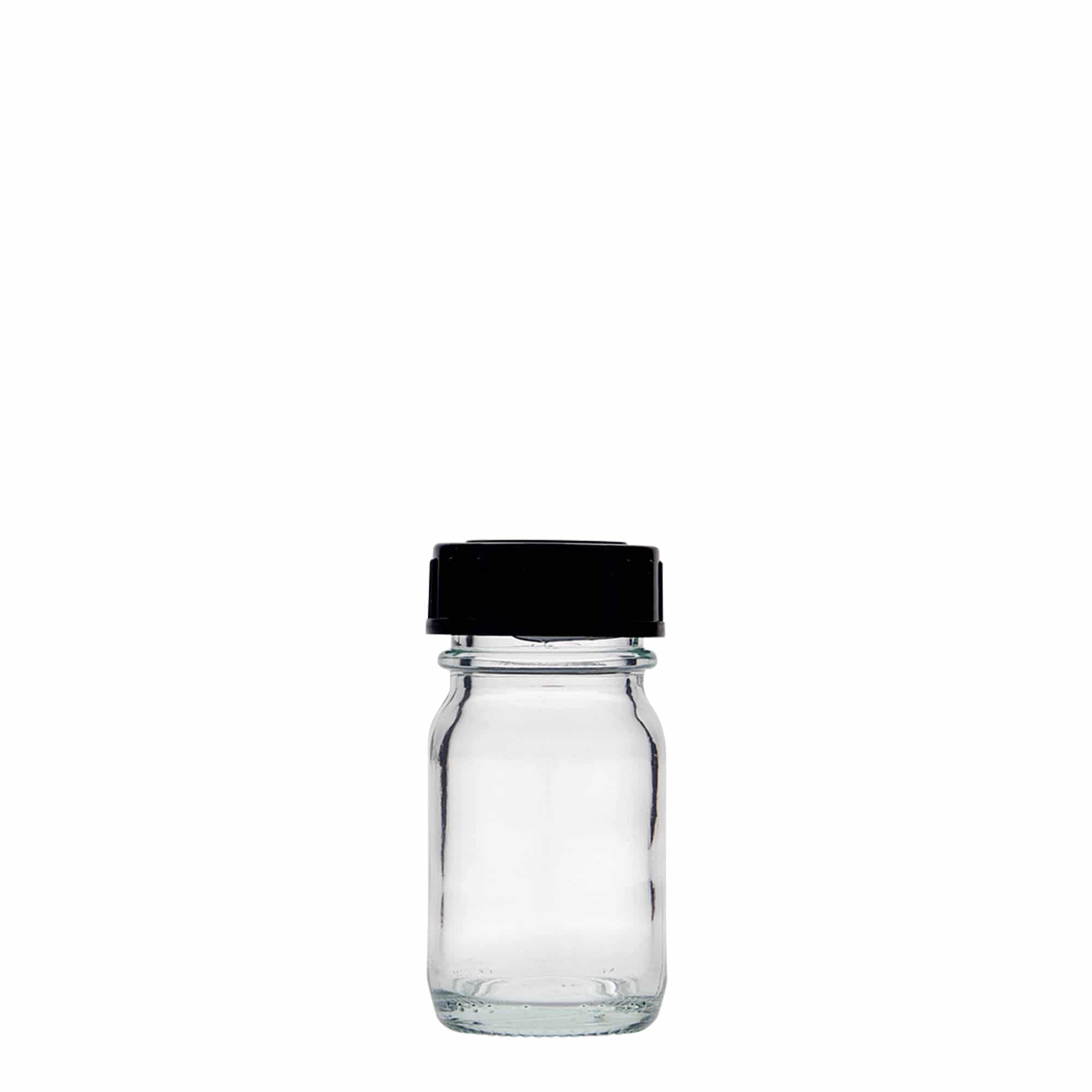 Pot met brede hals, 30 ml, monding: DIN 32