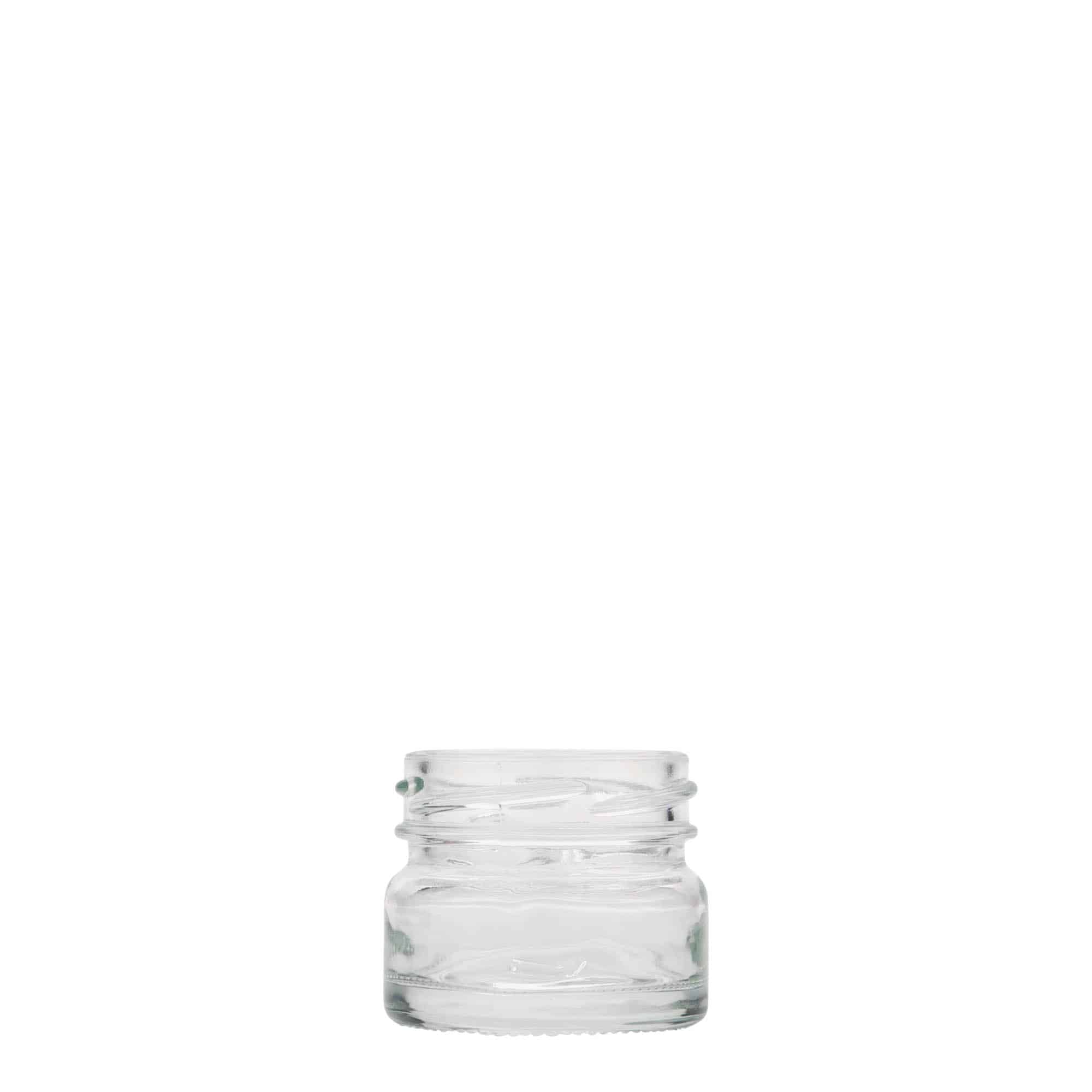 Bocal cylindrique plat 30 ml, bouchage: Twist-Off (TO 43) Bocal cylindrique plat 30 ml, bouchage: Twist-Off (TO 43)