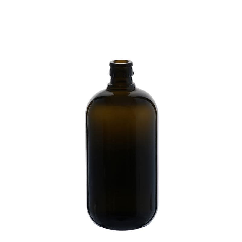 Bouteille de vinaigre / d’huile 750 ml 'Biolio', verre, vert antique, bouchage: DOP