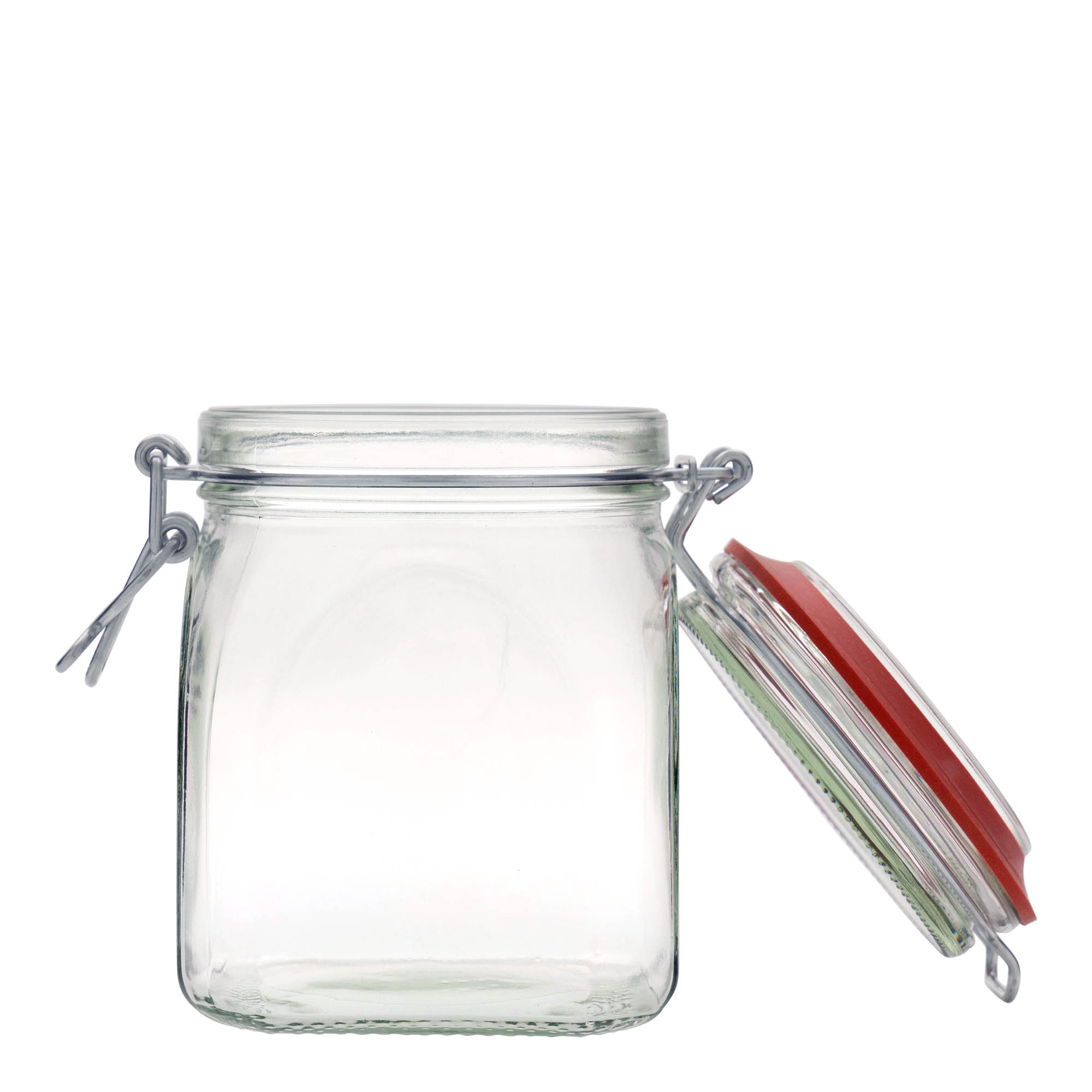 Pot met beugelsluiting, 900 ml, vierkant, monding: beugelsluiting Pot met beugelsluiting, 900 ml, vierkant, monding: beugelsluiting
