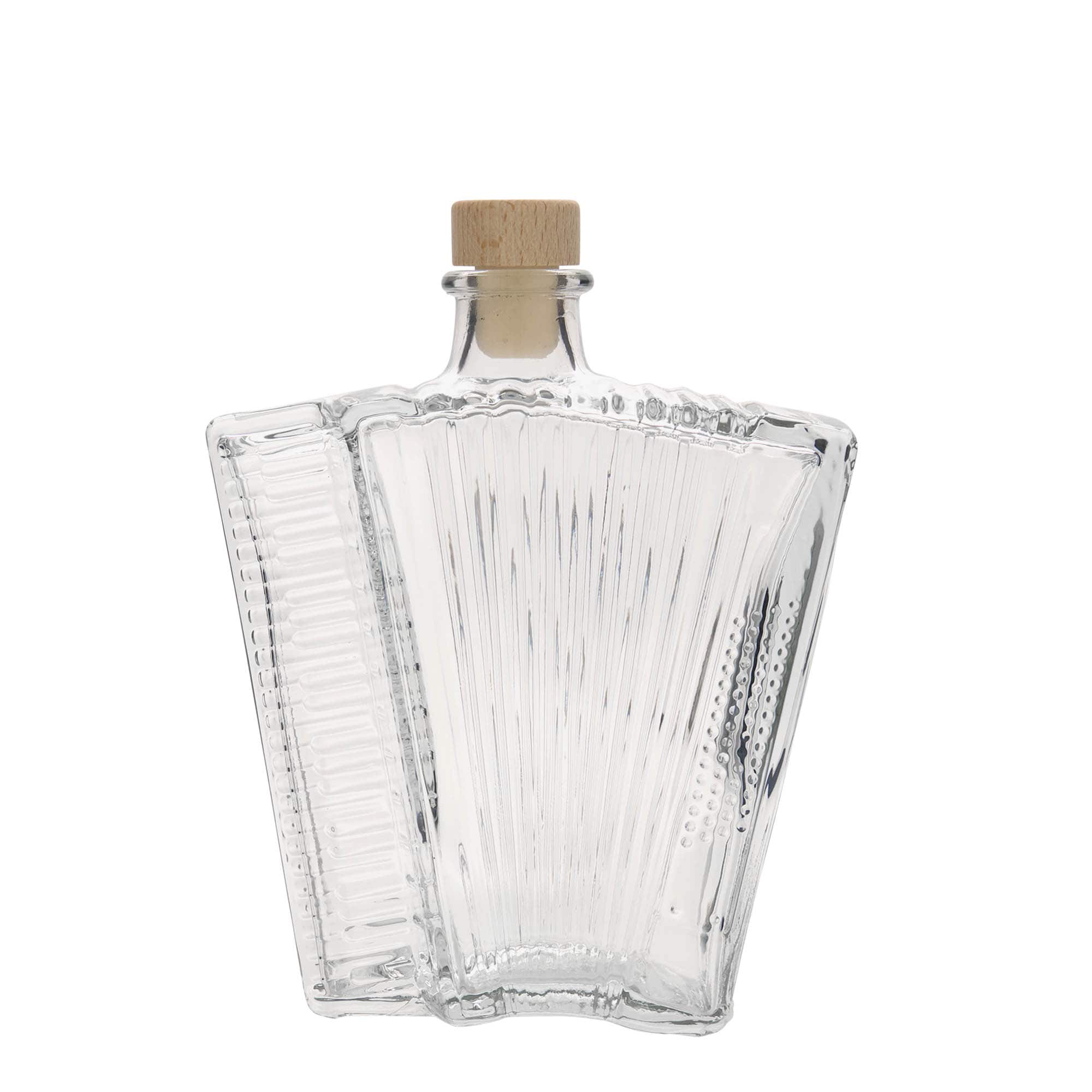 Bouteille en verre 500 ml 'Accordéon', bouchage: bouchon