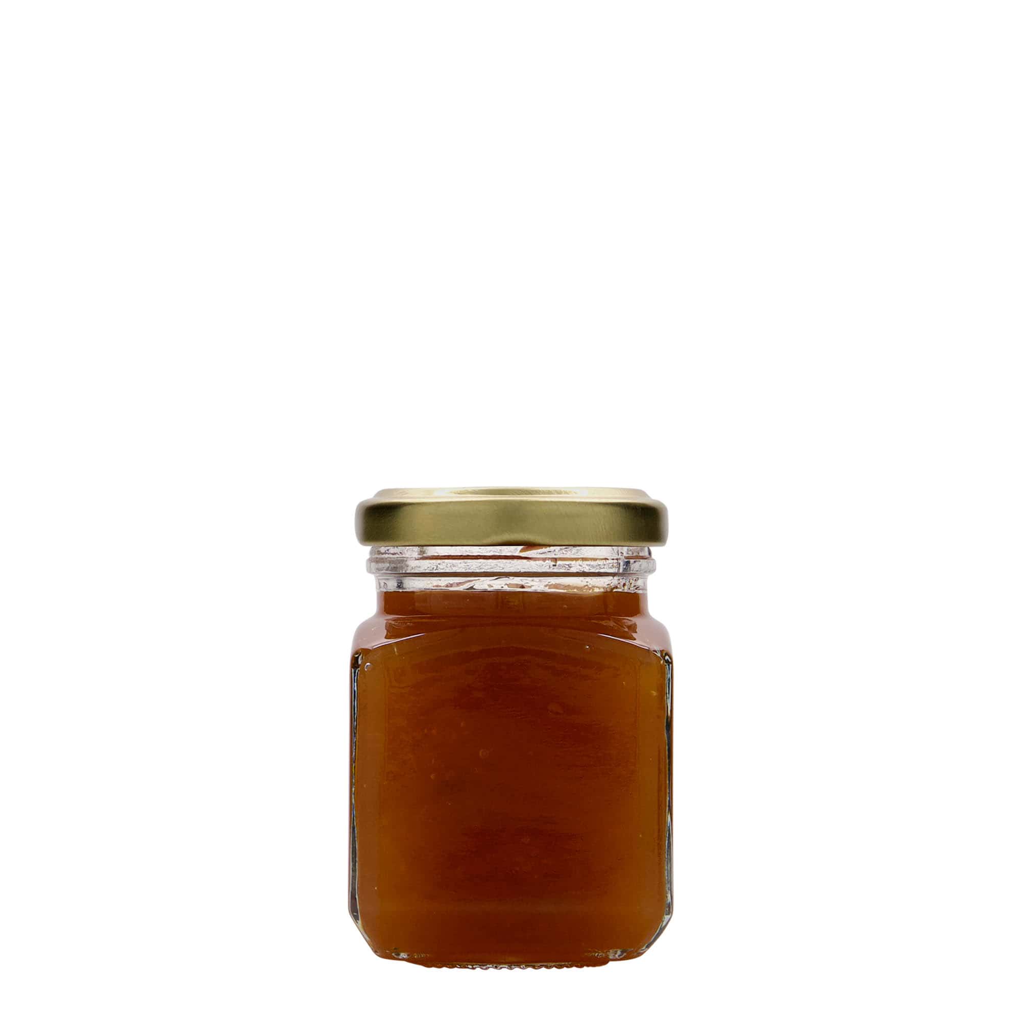 Vierkante pot, 106 ml, monding: twist-off (TO 48)