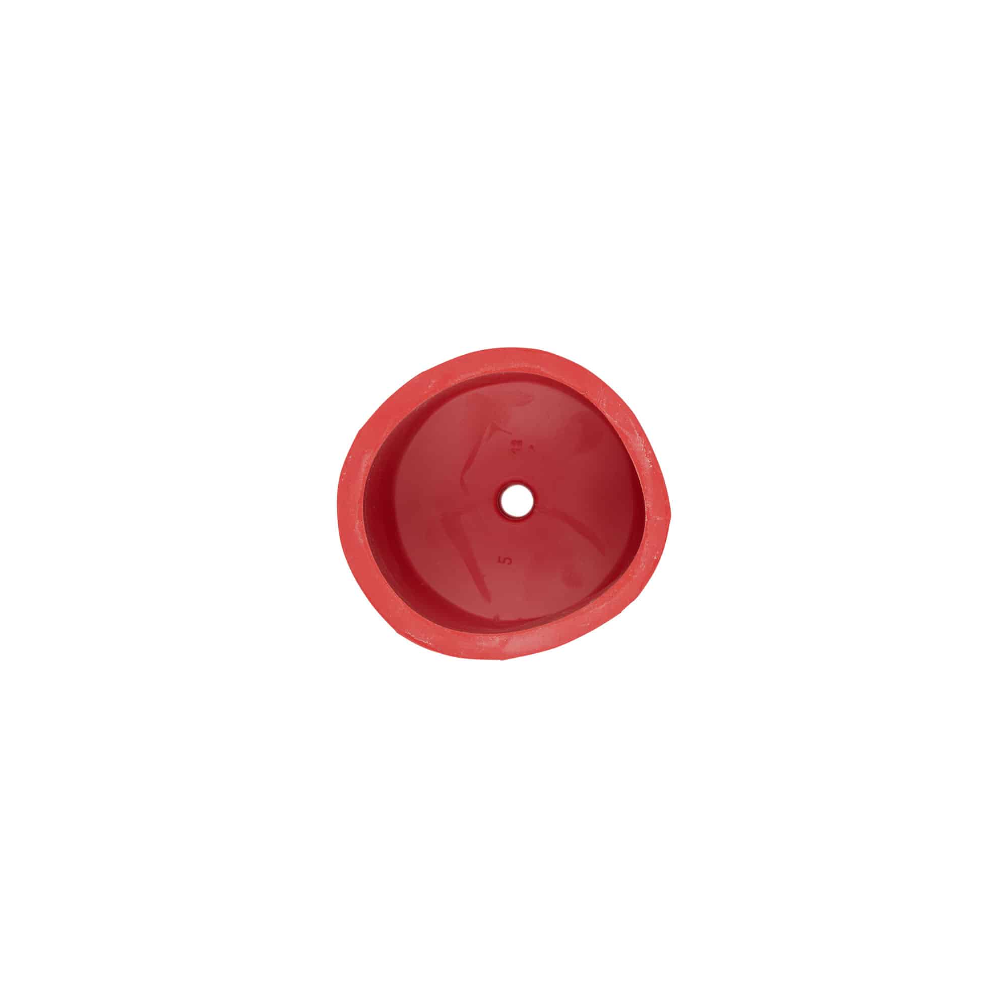 Capsule de foulage type 5, caoutchouc, rouge