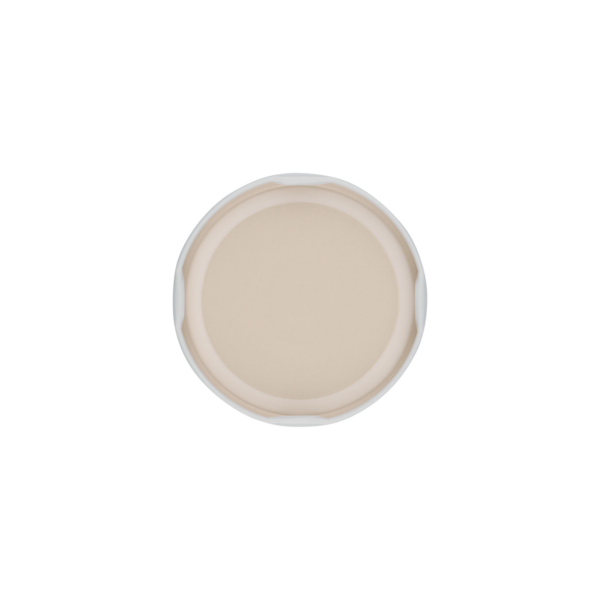 Twist-offdeksel, blik, wit, voor monding: TO 66 Twist-offdeksel, blik, wit, voor monding: TO 66