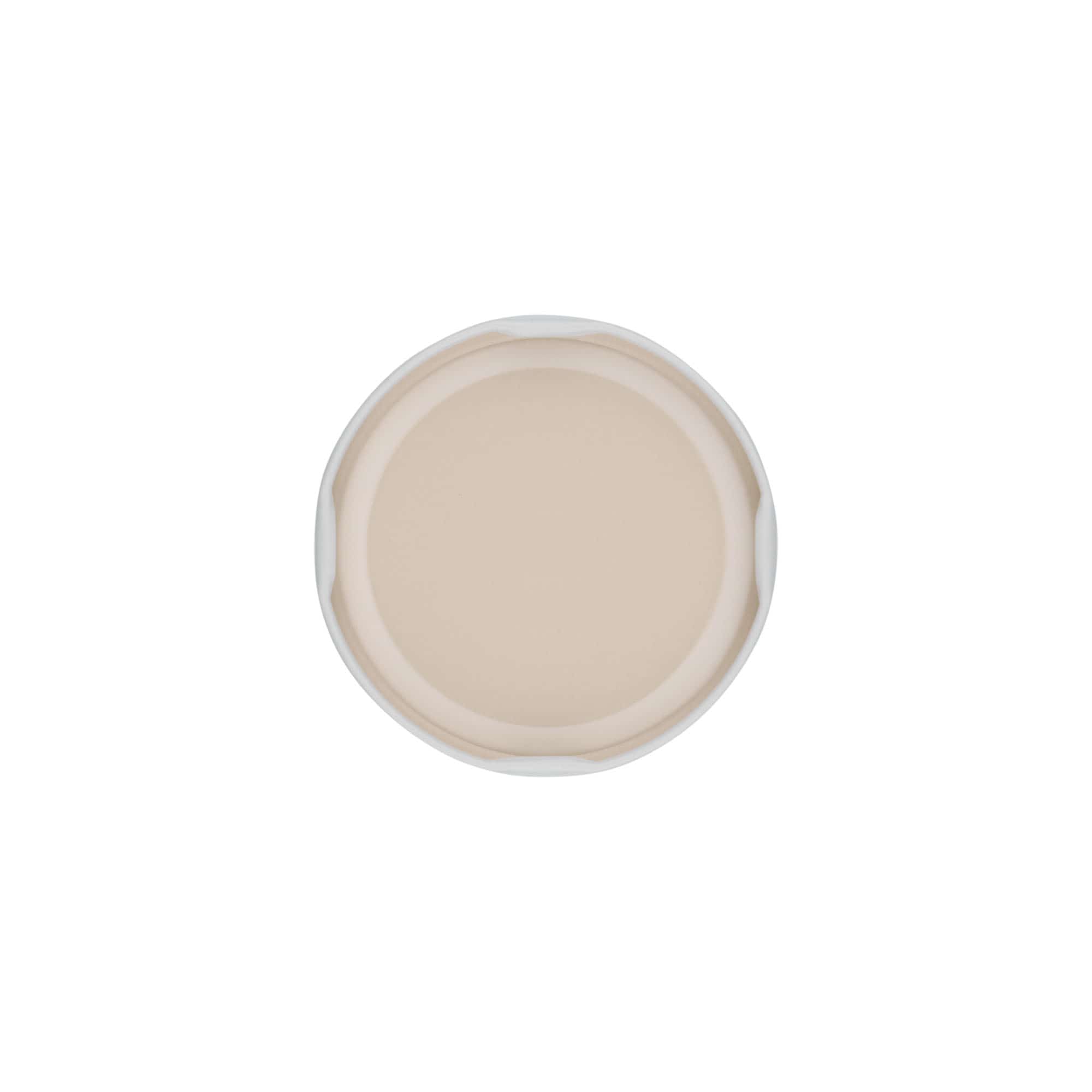 Couvercle Twist-Off, fer blanc, blanc, pour bouchage: TO 66 Couvercle Twist-Off, fer blanc, blanc, pour bouchage: TO 66