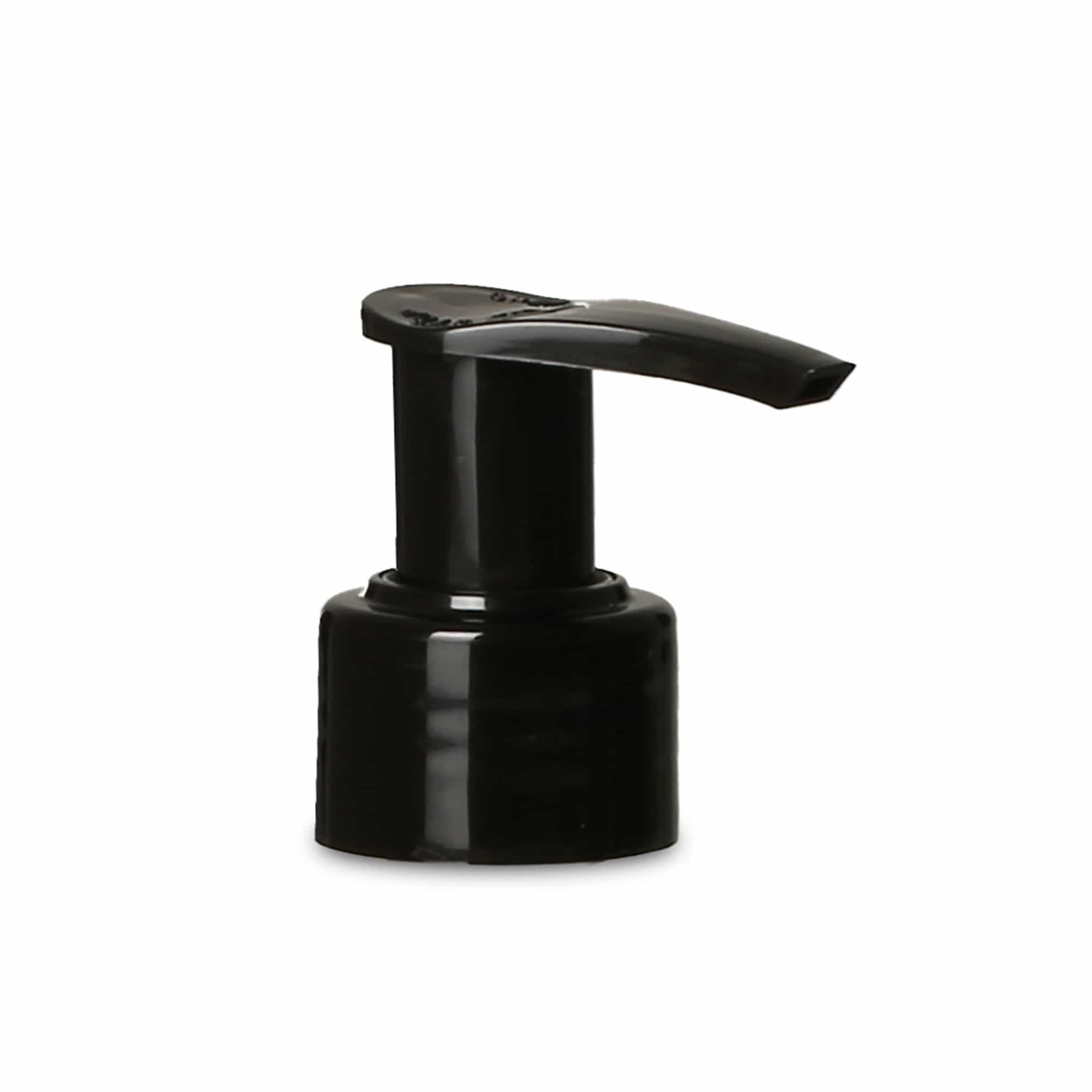Bouchon à vis avec pompe doseuse, plastique PP, noir, pour goulot : PP 28