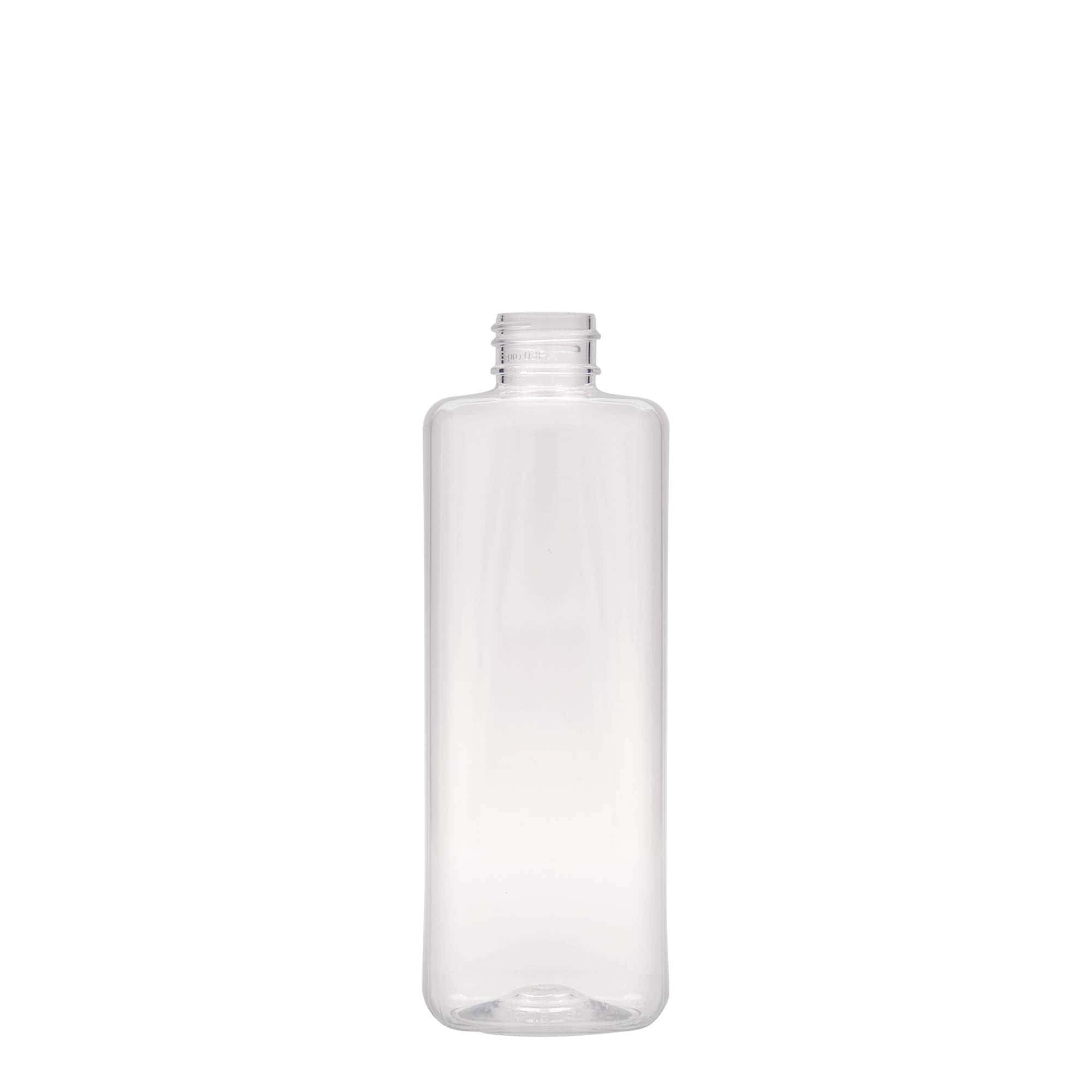 Bouteille en PET 300 ml 'Karl', carrée, plastique, bouchage: 24/410