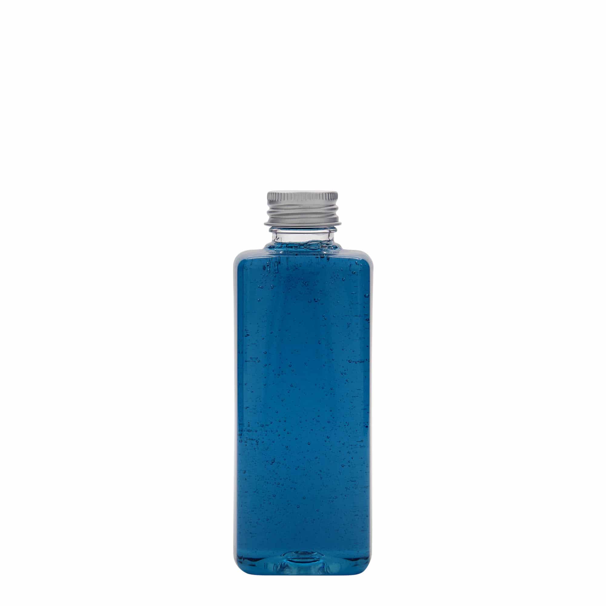 Petfles 'Karl', 200 ml, vierkant, kunststof, monding: 24/410