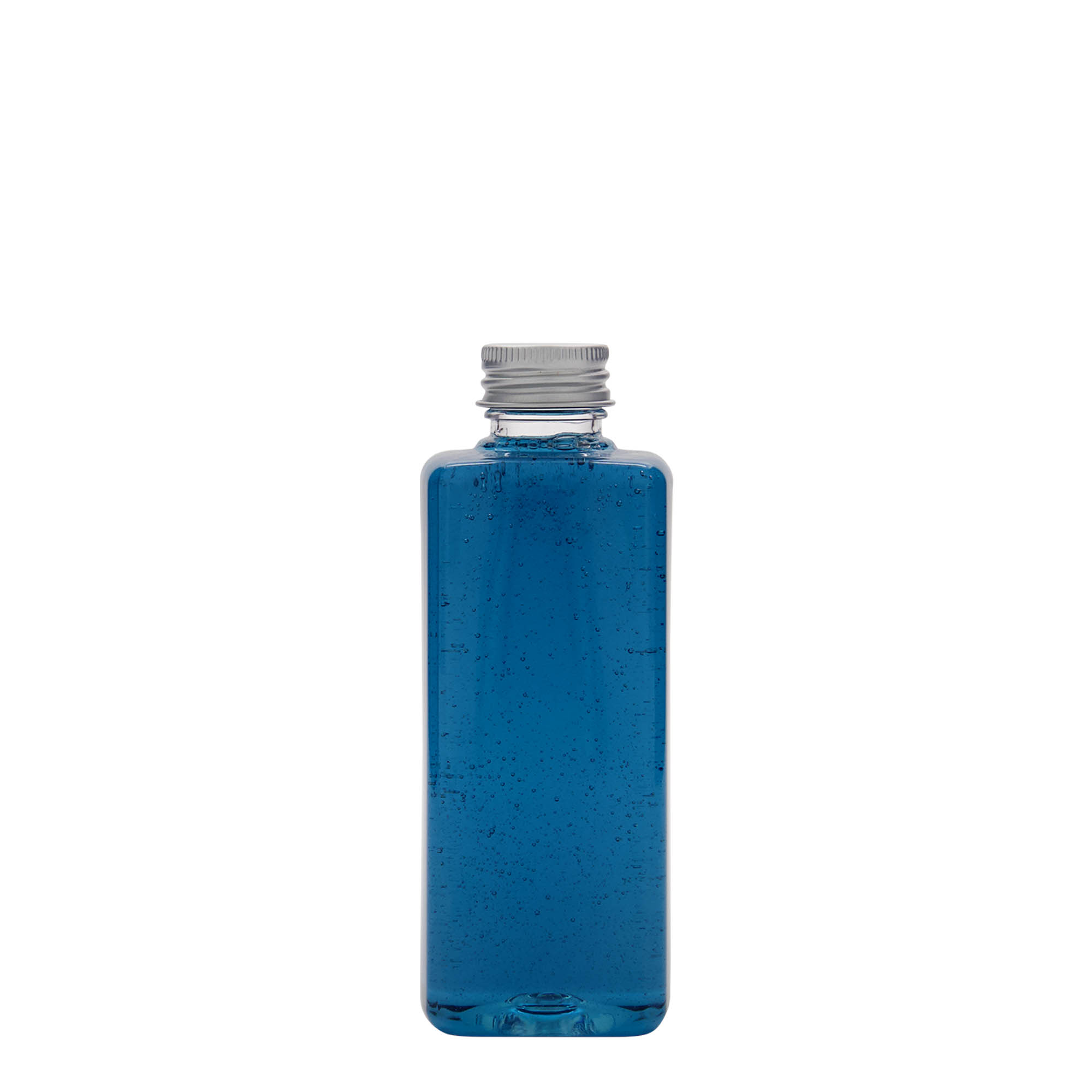 Petfles 'Karl', 200 ml, vierkant, kunststof, monding: 24/410