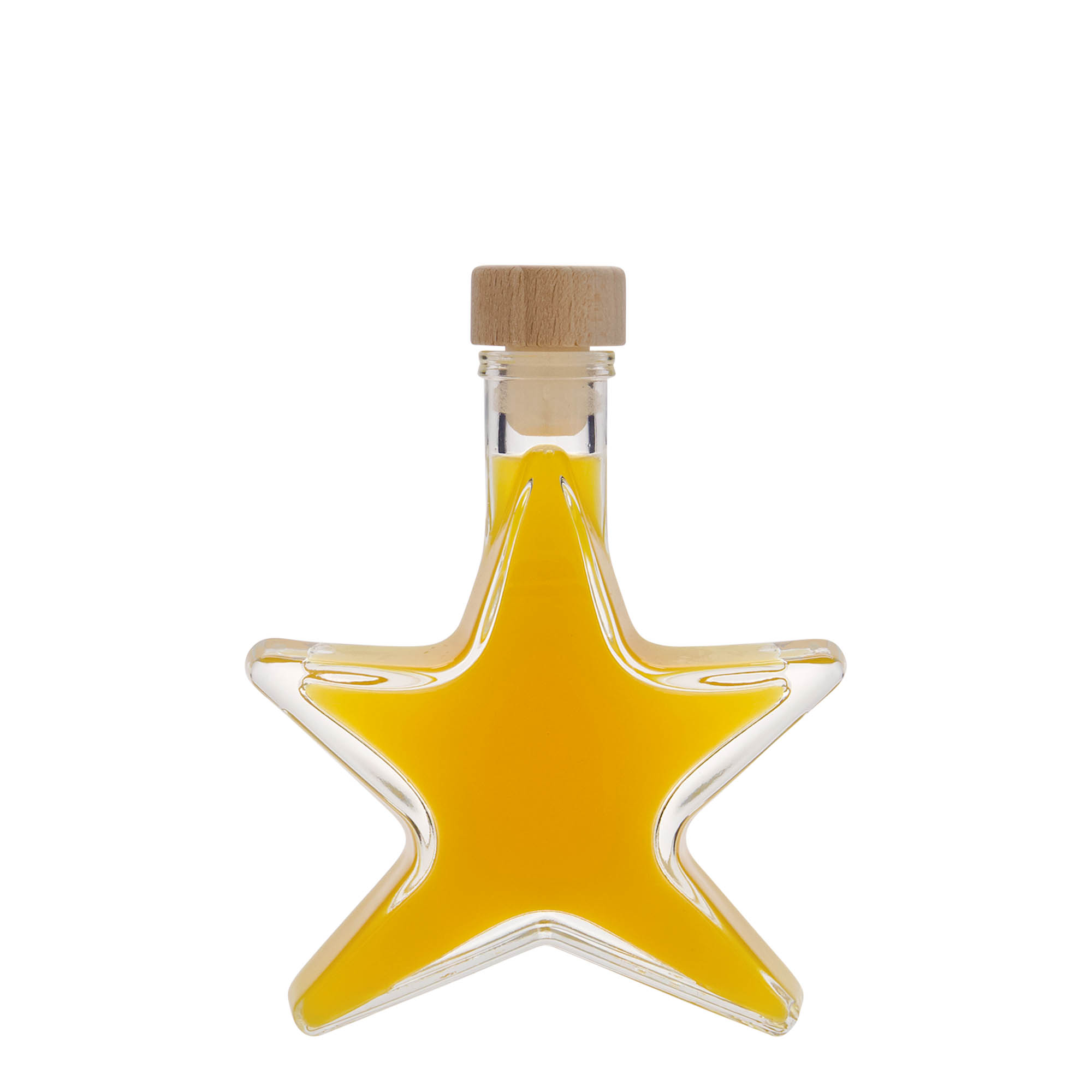 Bouteille en verre 100 ml 'Étoile', bouchage: bouchon Bouteille en verre 100 ml 'Étoile', bouchage: bouchon