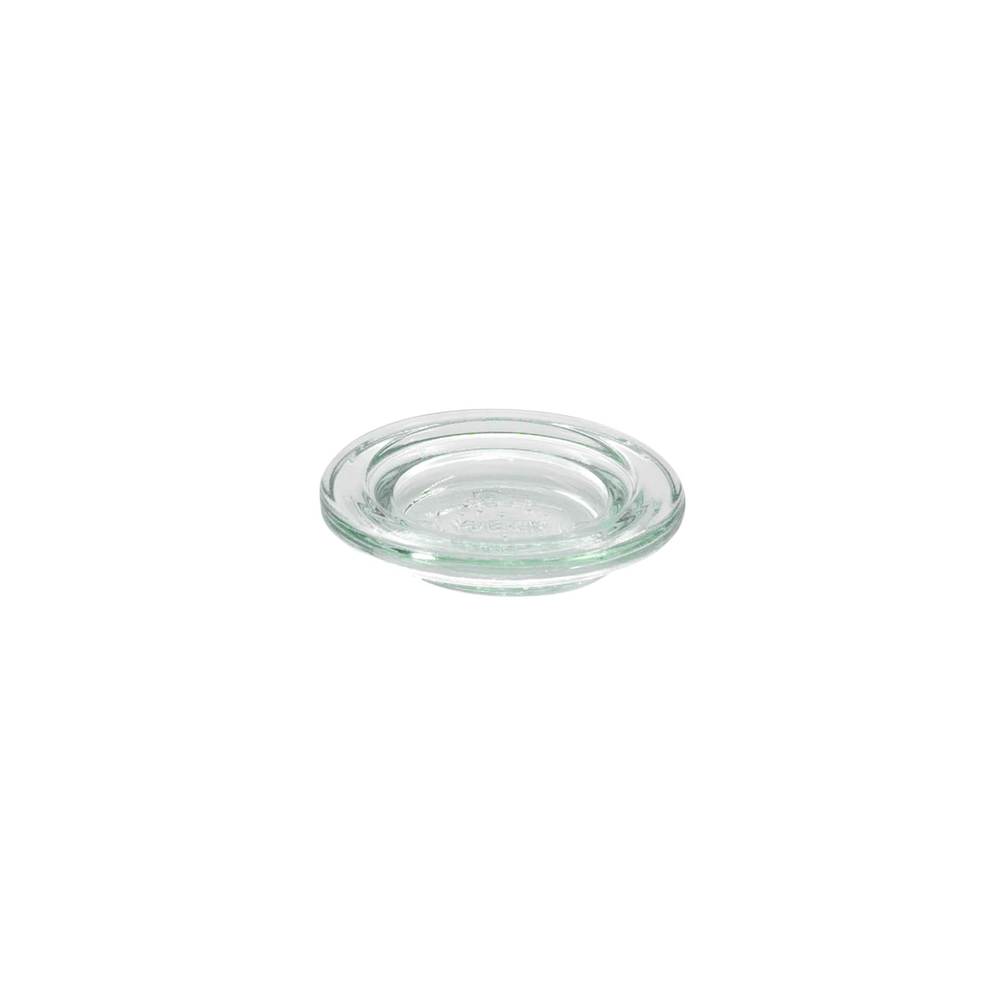 Couvercle en verre WECK aux bords arrondis, pour bouchage: RR40 Couvercle en verre WECK aux bords arrondis, pour bouchage: RR40