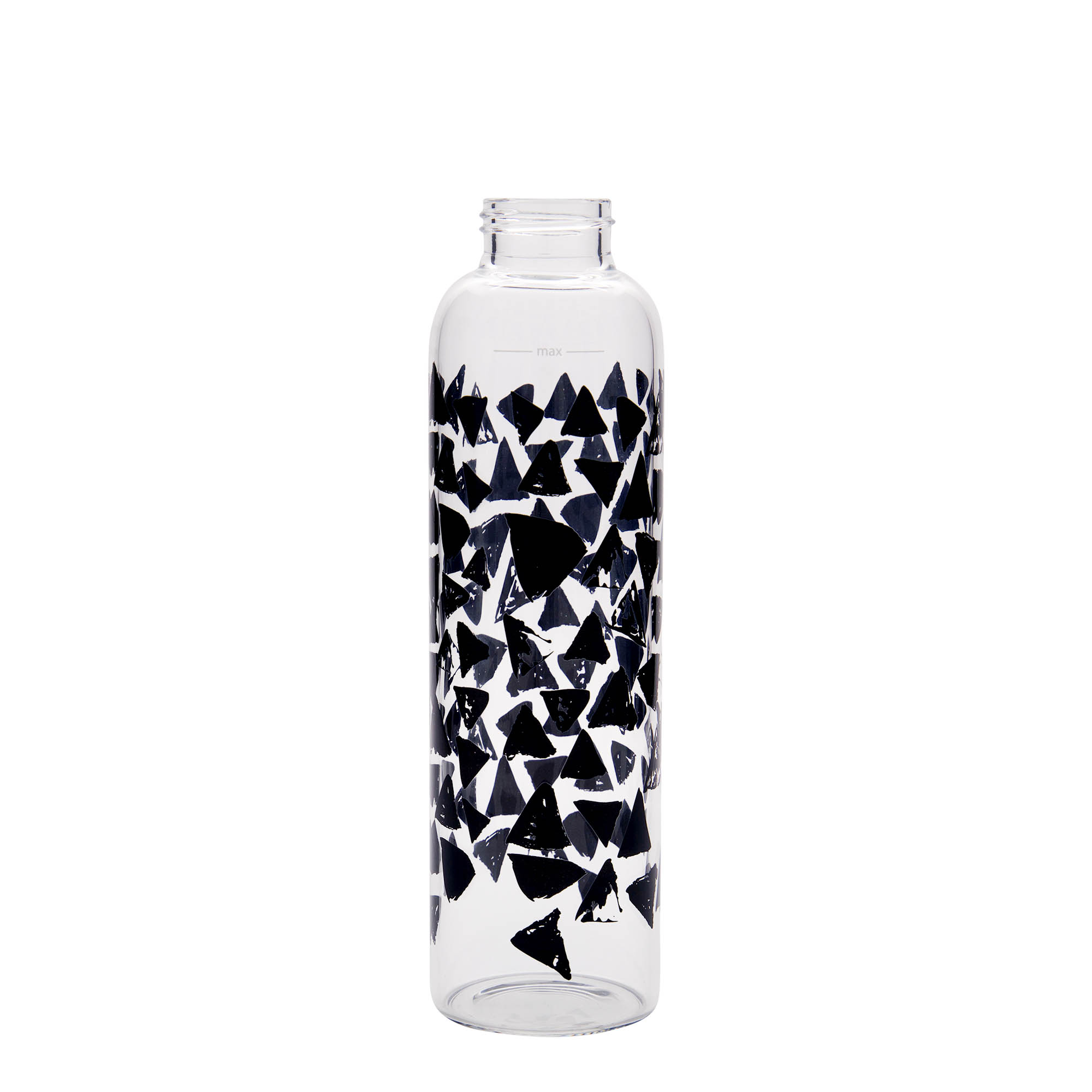 Drinkfles 'Perseus', 500 ml, motief: Zwarte driehoeken, monding: schroefsluiting Drinkfles 'Perseus', 500 ml, motief: Zwarte driehoeken, monding: schroefsluiting