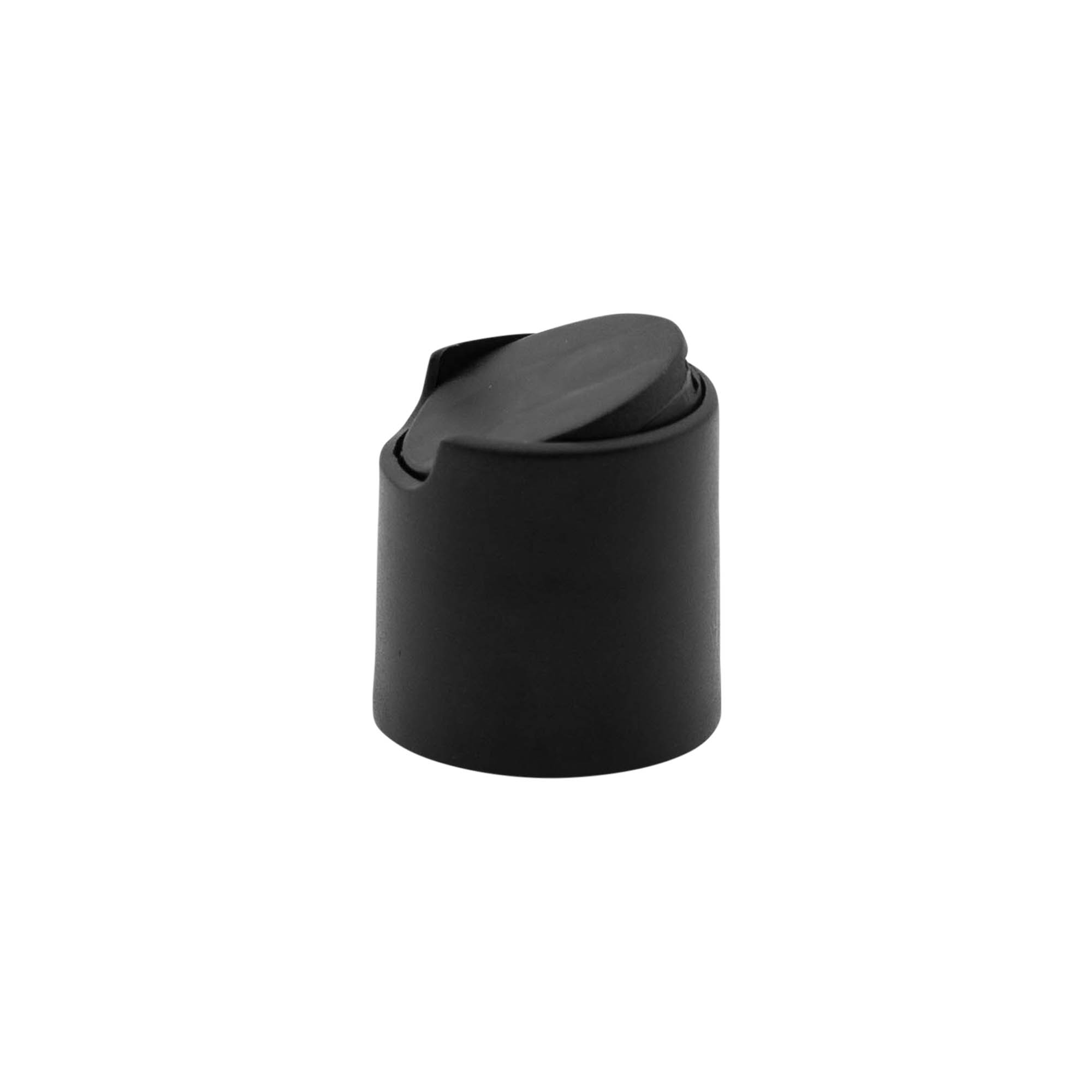 Bougage à vis Disc Top, plastique PP, noir, pour bouchage: 24/410 Bougage à vis Disc Top, plastique PP, noir, pour bouchage: 24/410