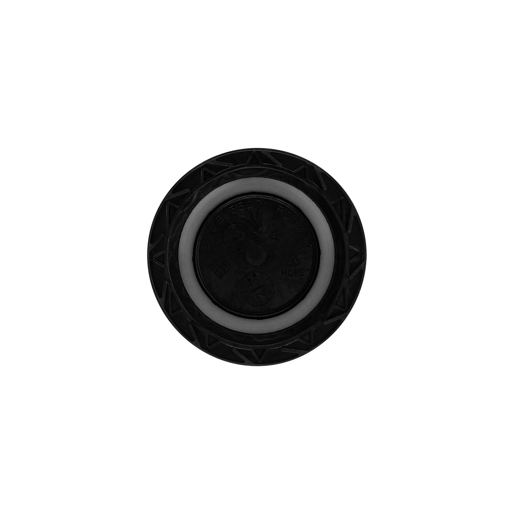 Bougage à vis, plastique PP, noir, pour bouchage: ND55 Bougage à vis, plastique PP, noir, pour bouchage: ND55